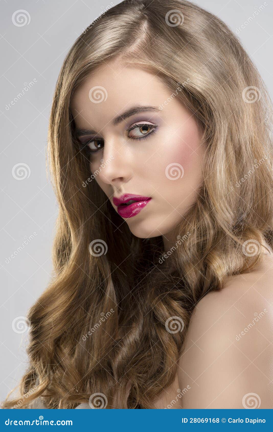 Girl with Flowing Hair Portrait Turned at Right Stock Photo - Image of care, makeup: 28069168 Girl with Flowing Hair Portrait Turned at Right Stock Photo - Image of care, makeup: 28069168