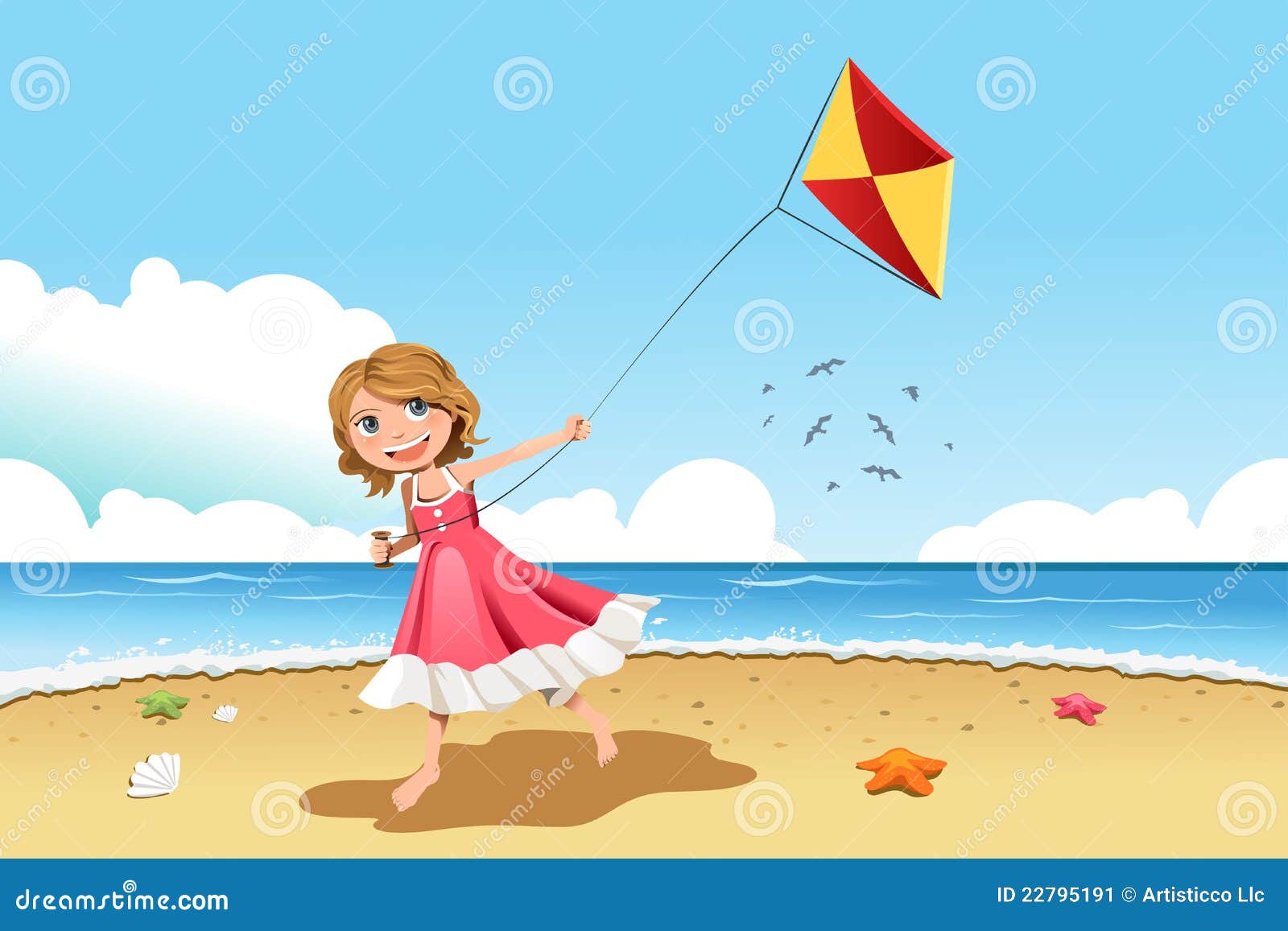 Kite Flying Stock Illustrations – 9,857 Kite Flying Stock