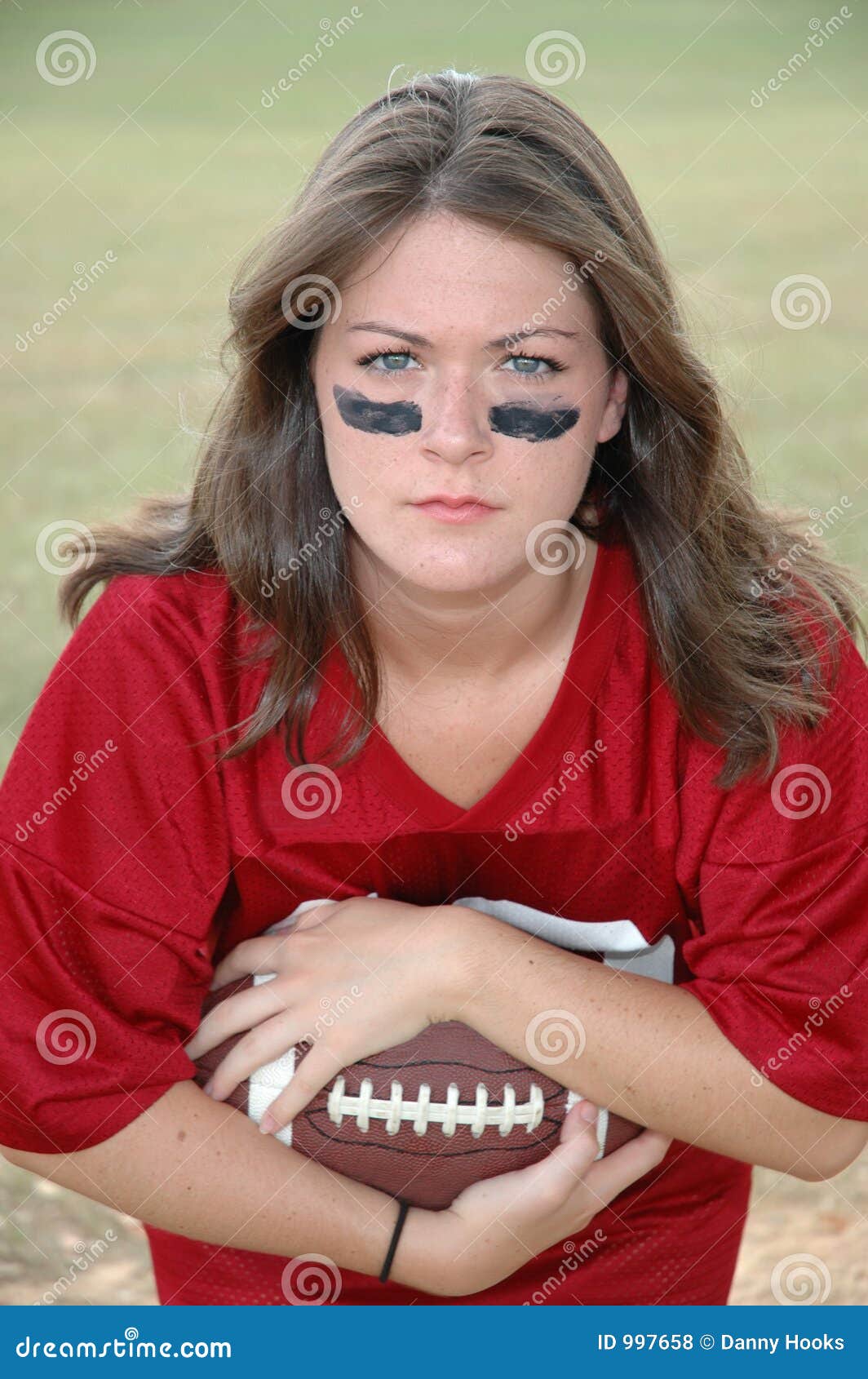 Girl Football Player Royalty Free Stock Photos - Image: 997658