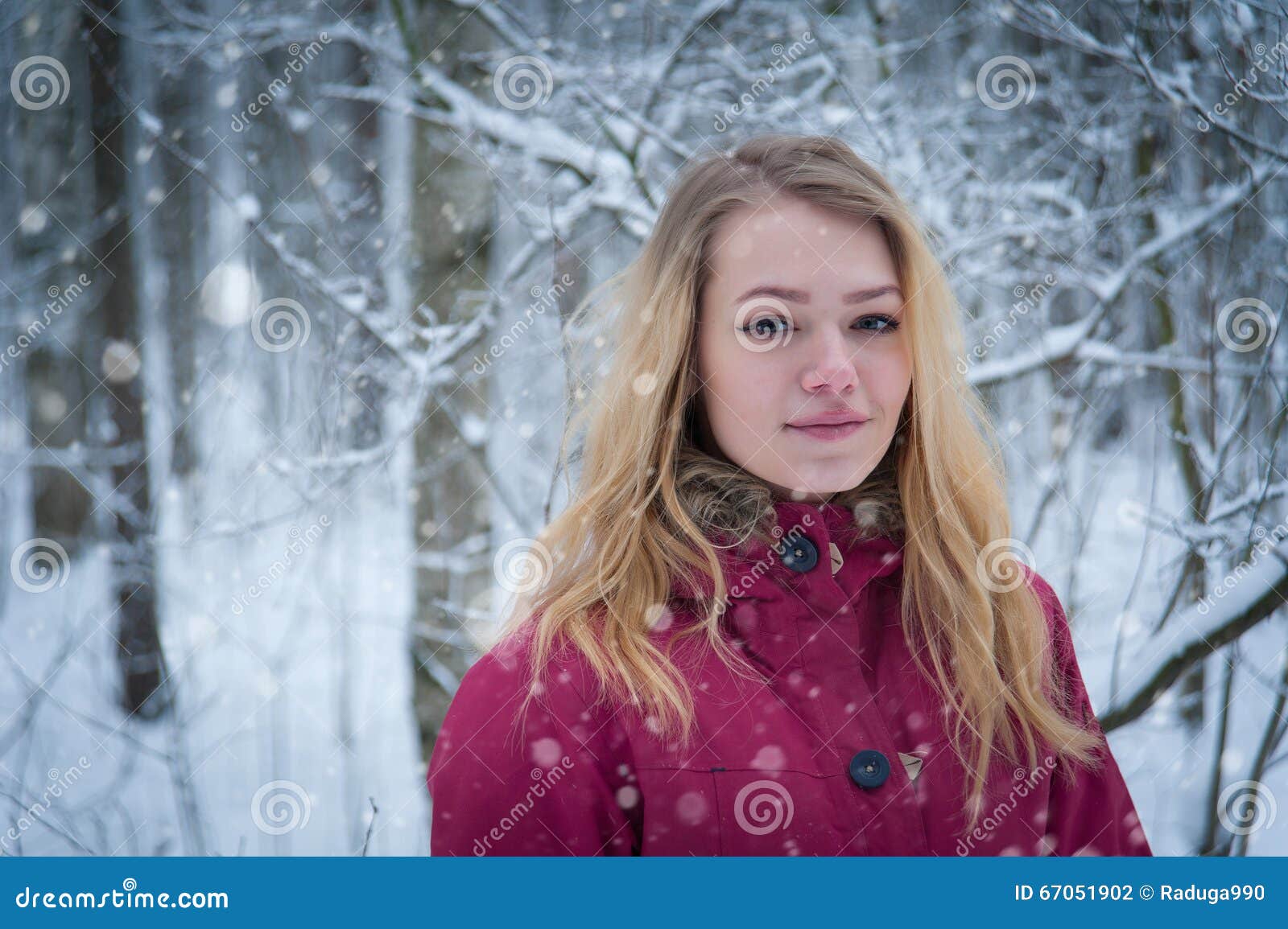 Girl in the forest stock photo. Image of forest, beautiful - 67051902