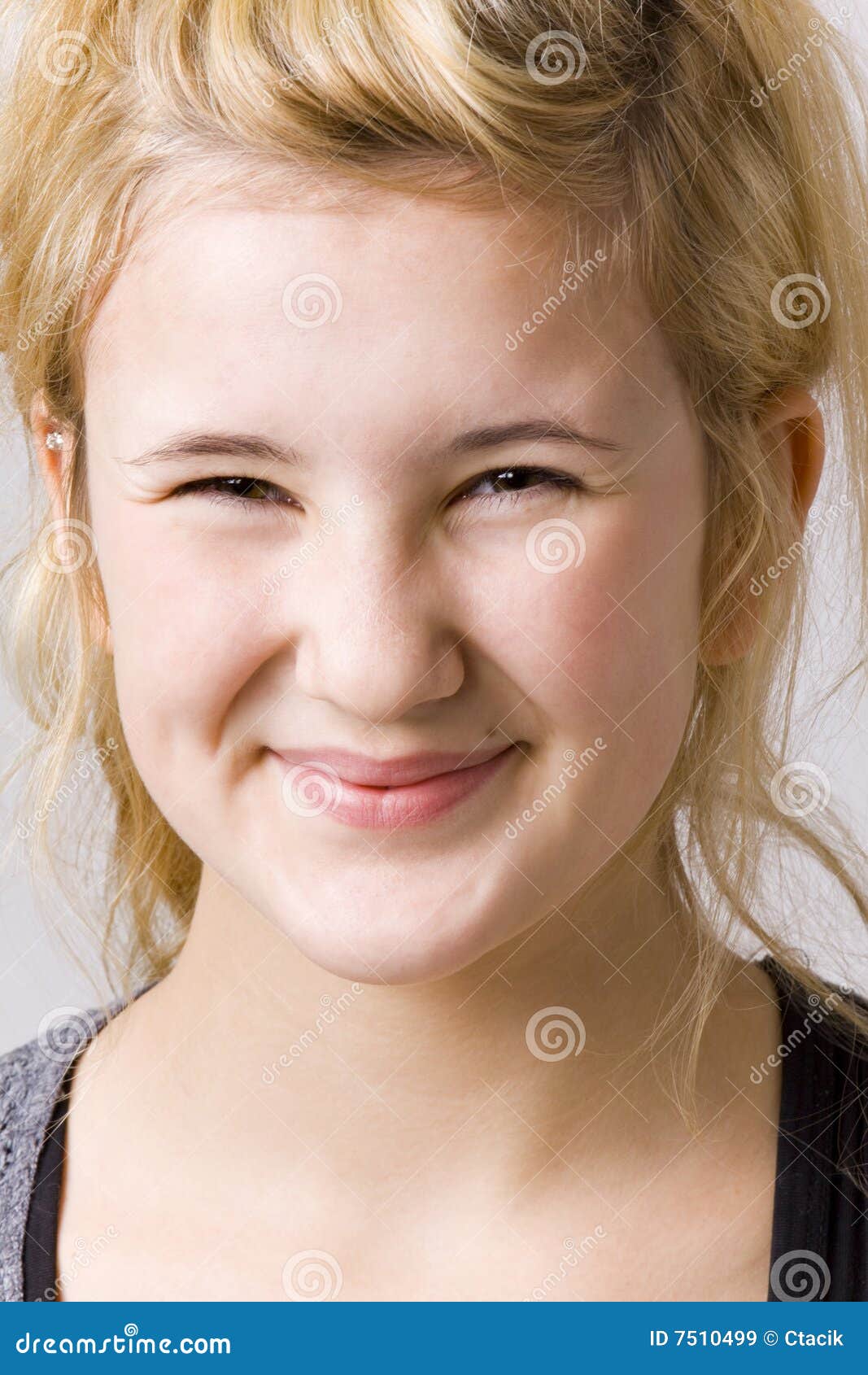 Girl with funny face stock image. Image of joyful, expression 7510499