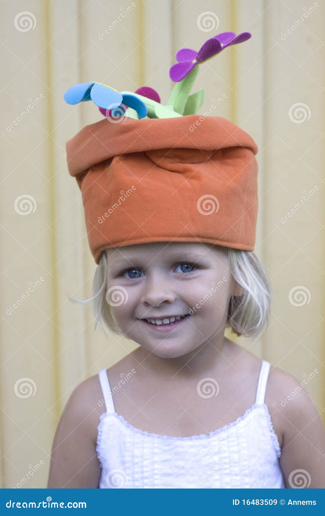 Funny girl in hat