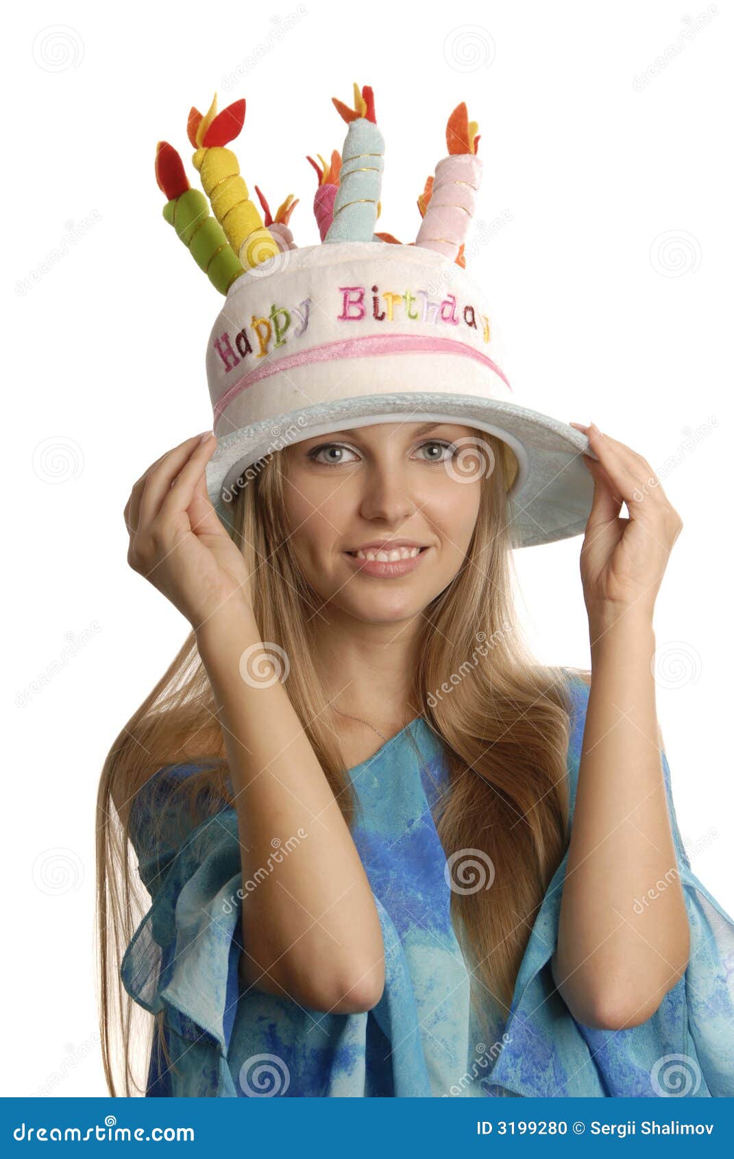 Funny girl in hat