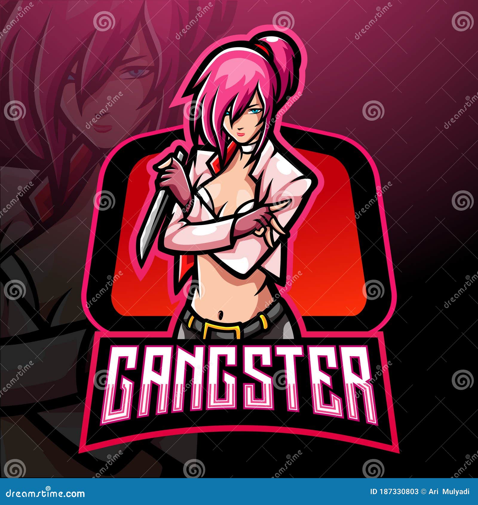 Gangster Gamer Mascot Logo