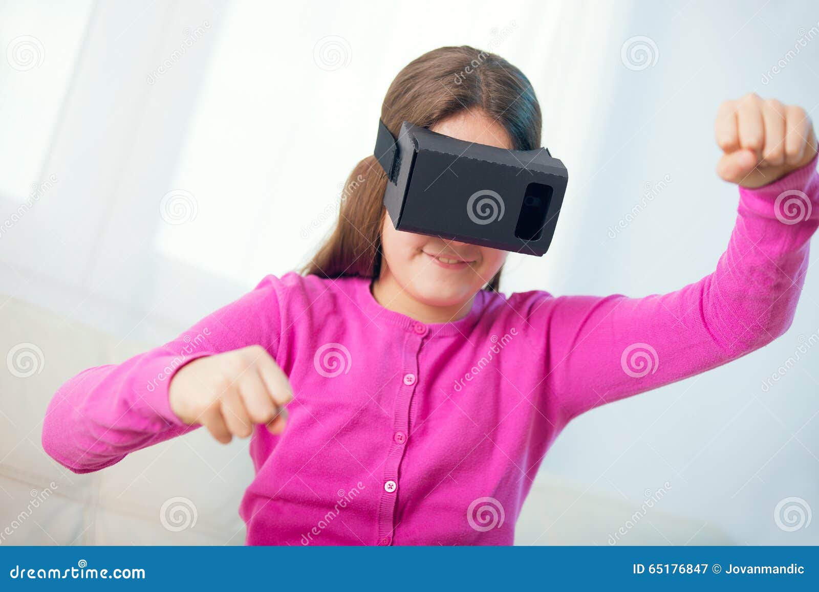 Woman wearing VR headset — Stock Photo © kchungtw #130915044