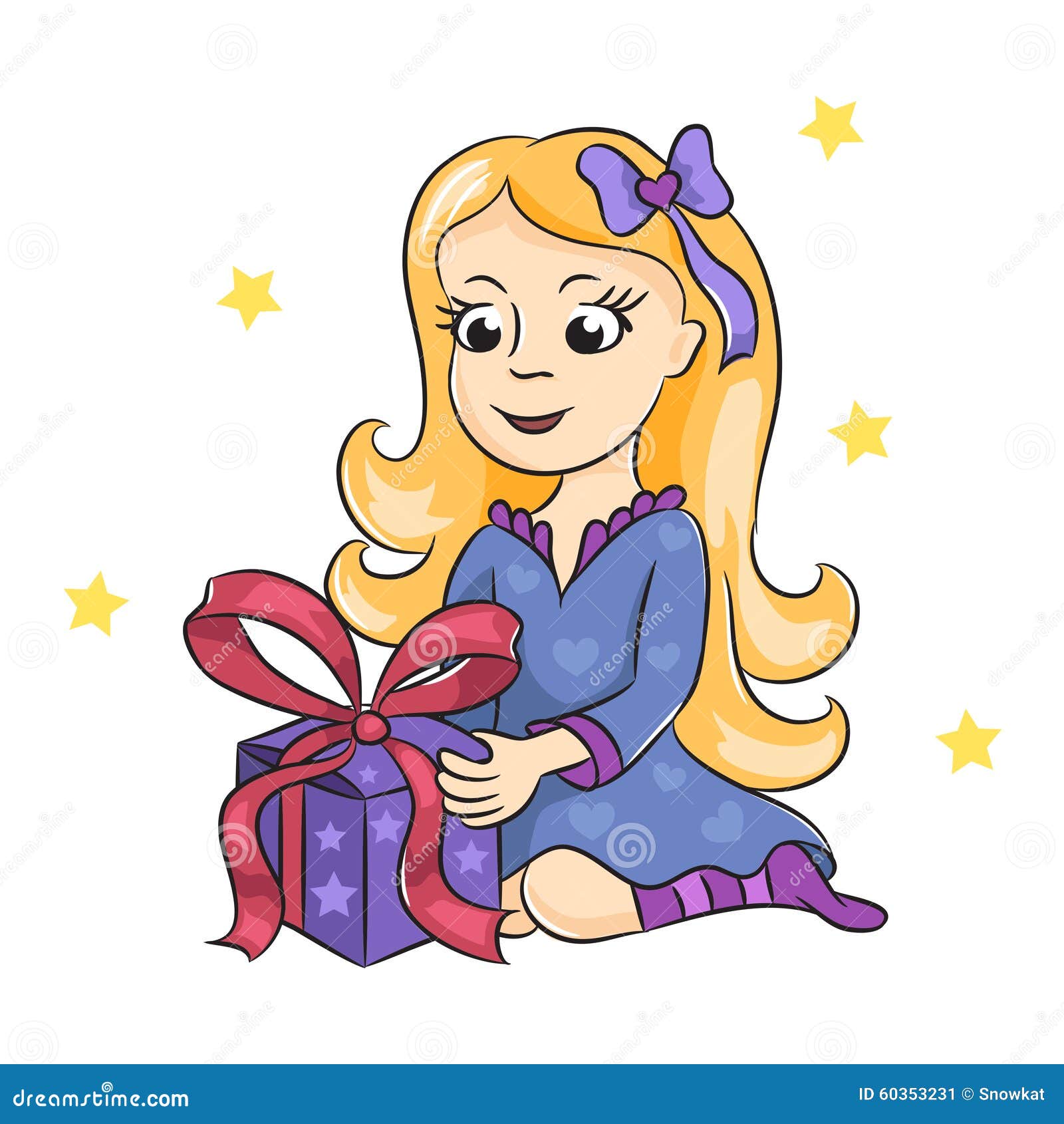 Birthday Girl Cartoon