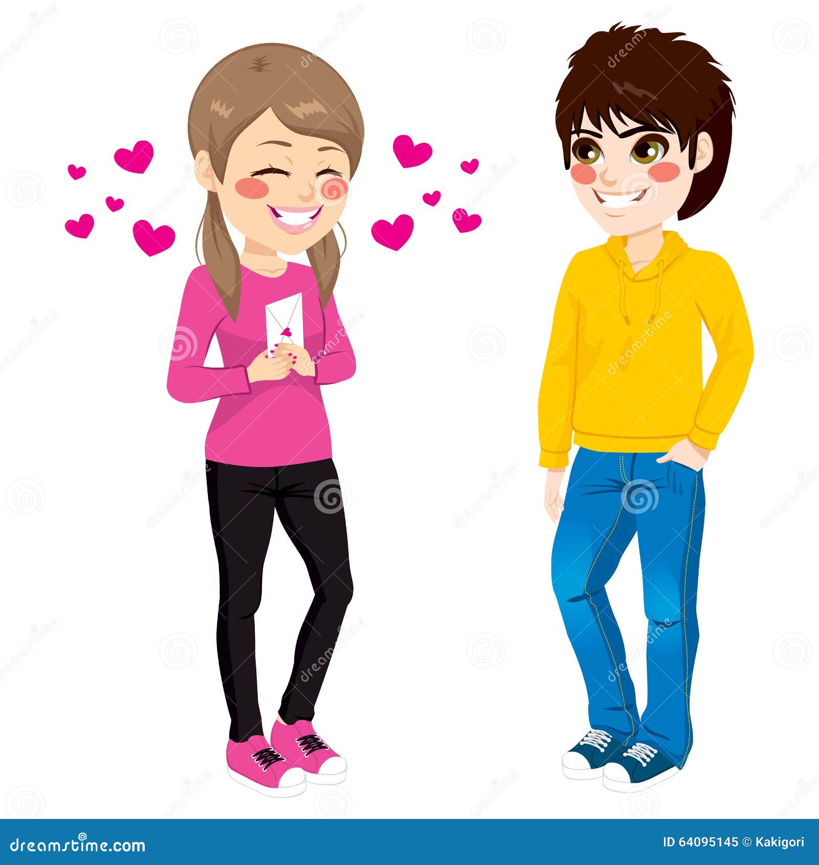 Girl Giving Love Letter Stock Vector Illustration Of Envelope Girl Giving Love Letter Stock Vector Illustration Of Envelope