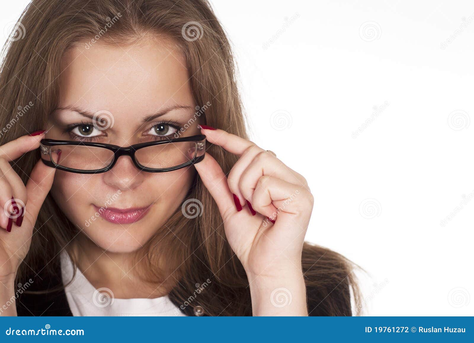 Girl with glasses stock photo. Image of fashionable, beautiful 19761272