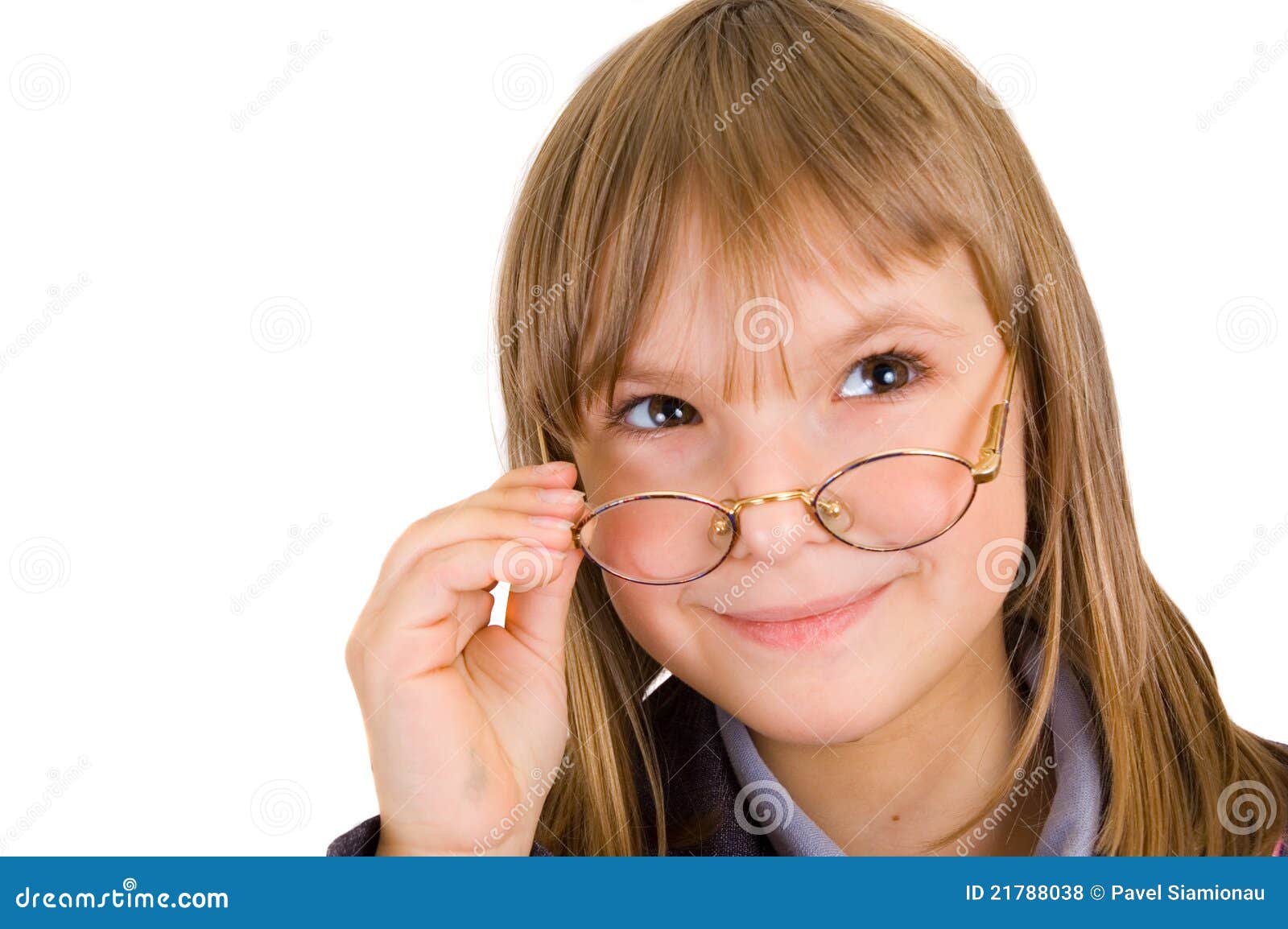 Girl with glasses stock photo. Image of people, happiness 21788038