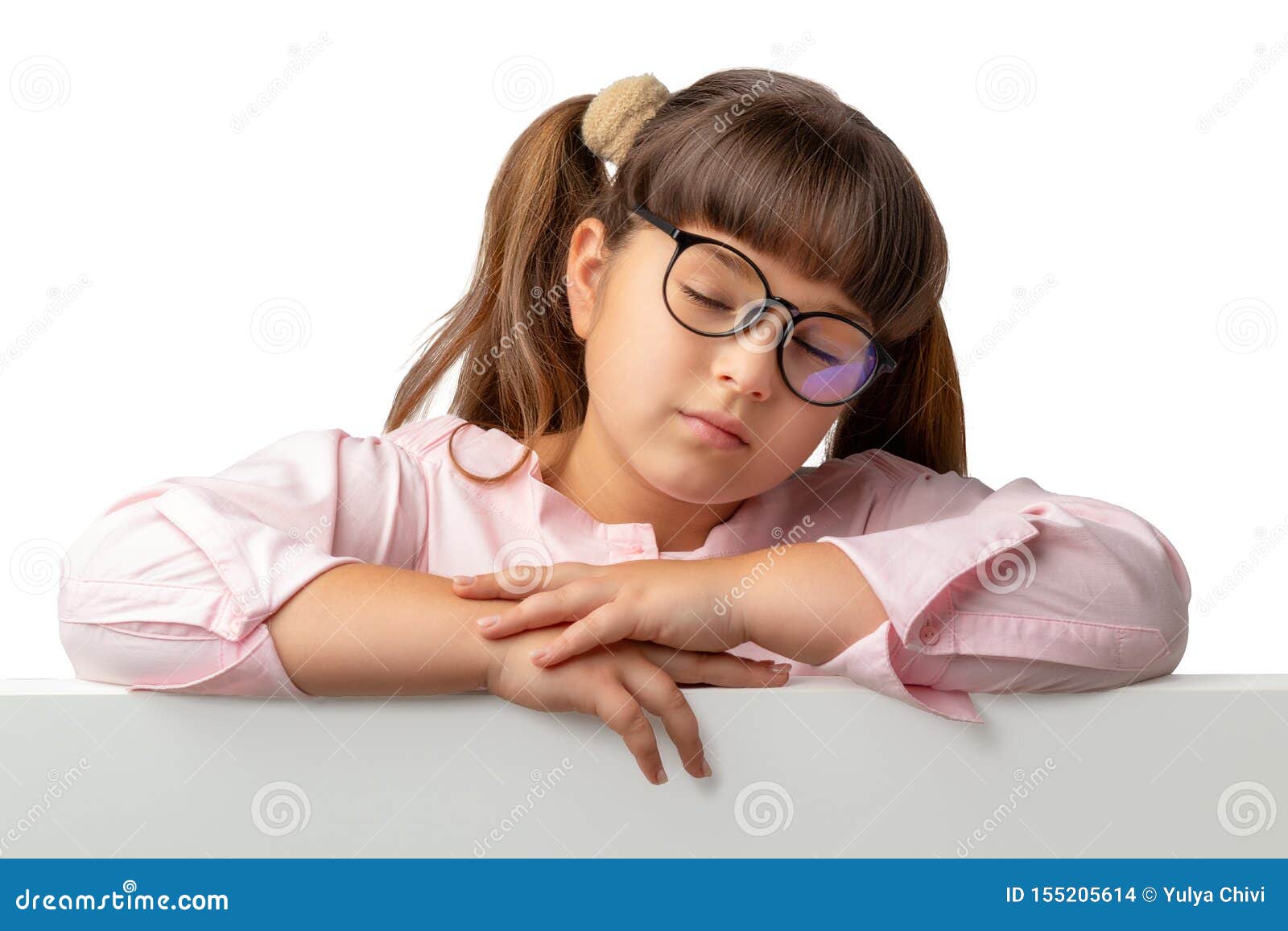 Girl with Glasses and Eyes Closed. Student Dreaming or Sleeping Stock Photo Image of meditate