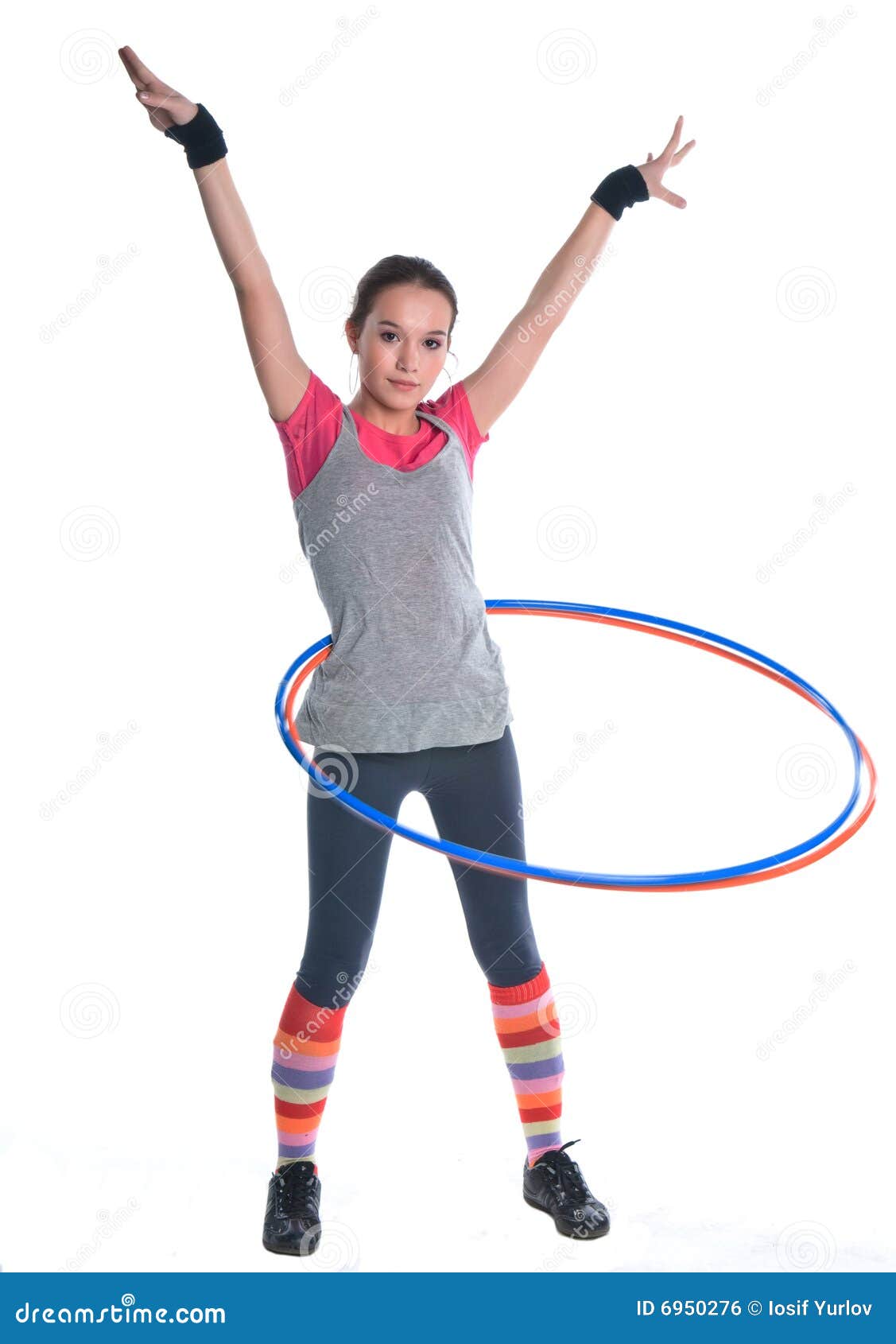 A Girl with Gymnastics Rings Stock Photo Image of athlete, girl 6950276