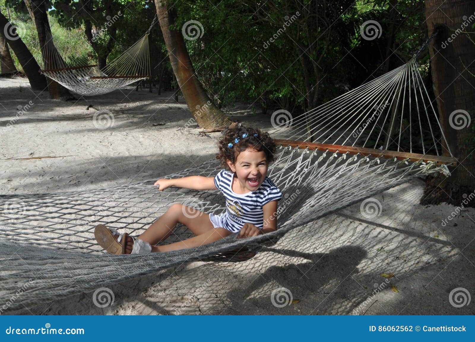 girl in a hammock