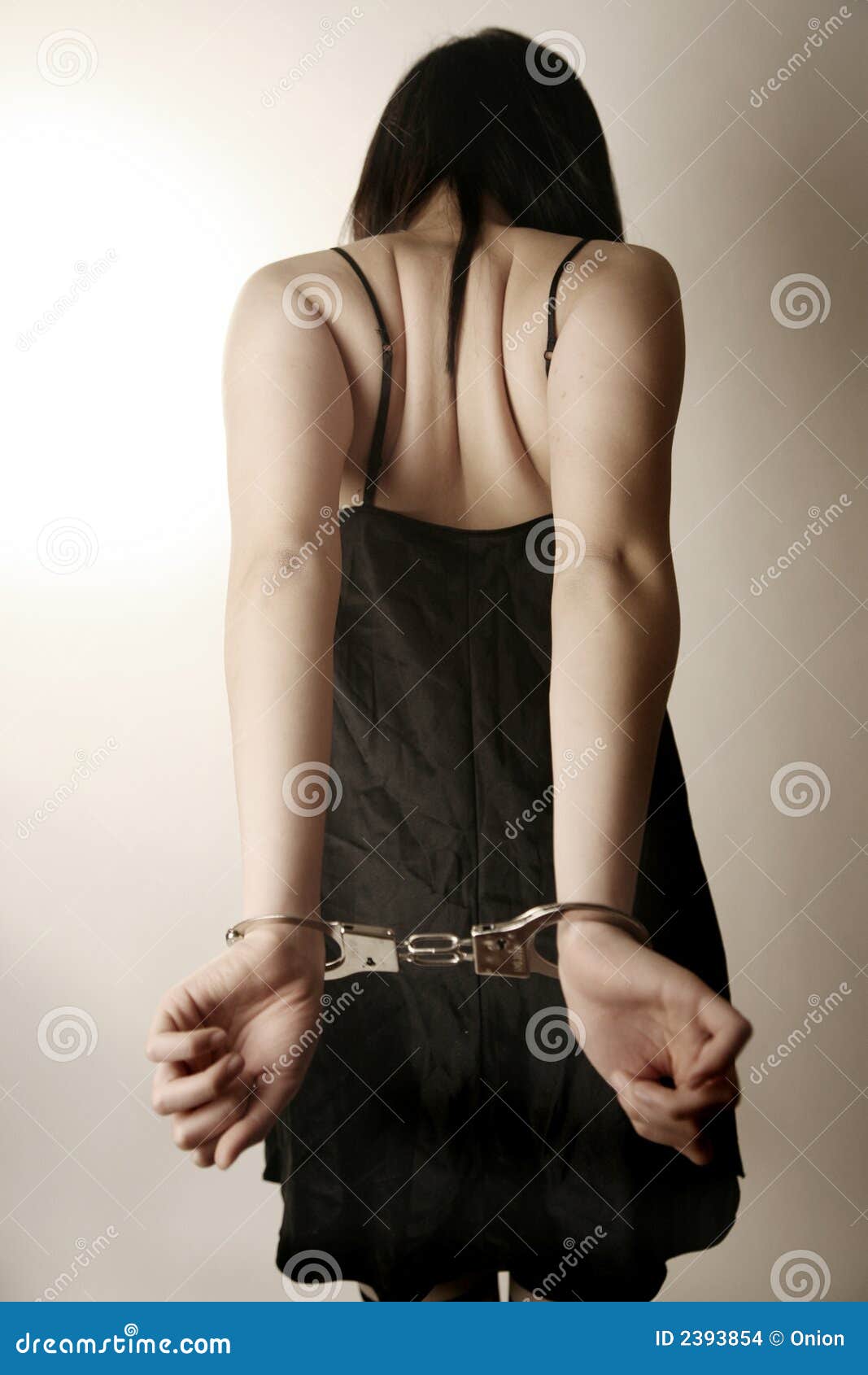 Girl in handcuffs stock photo. Image of sentence, female 2393854