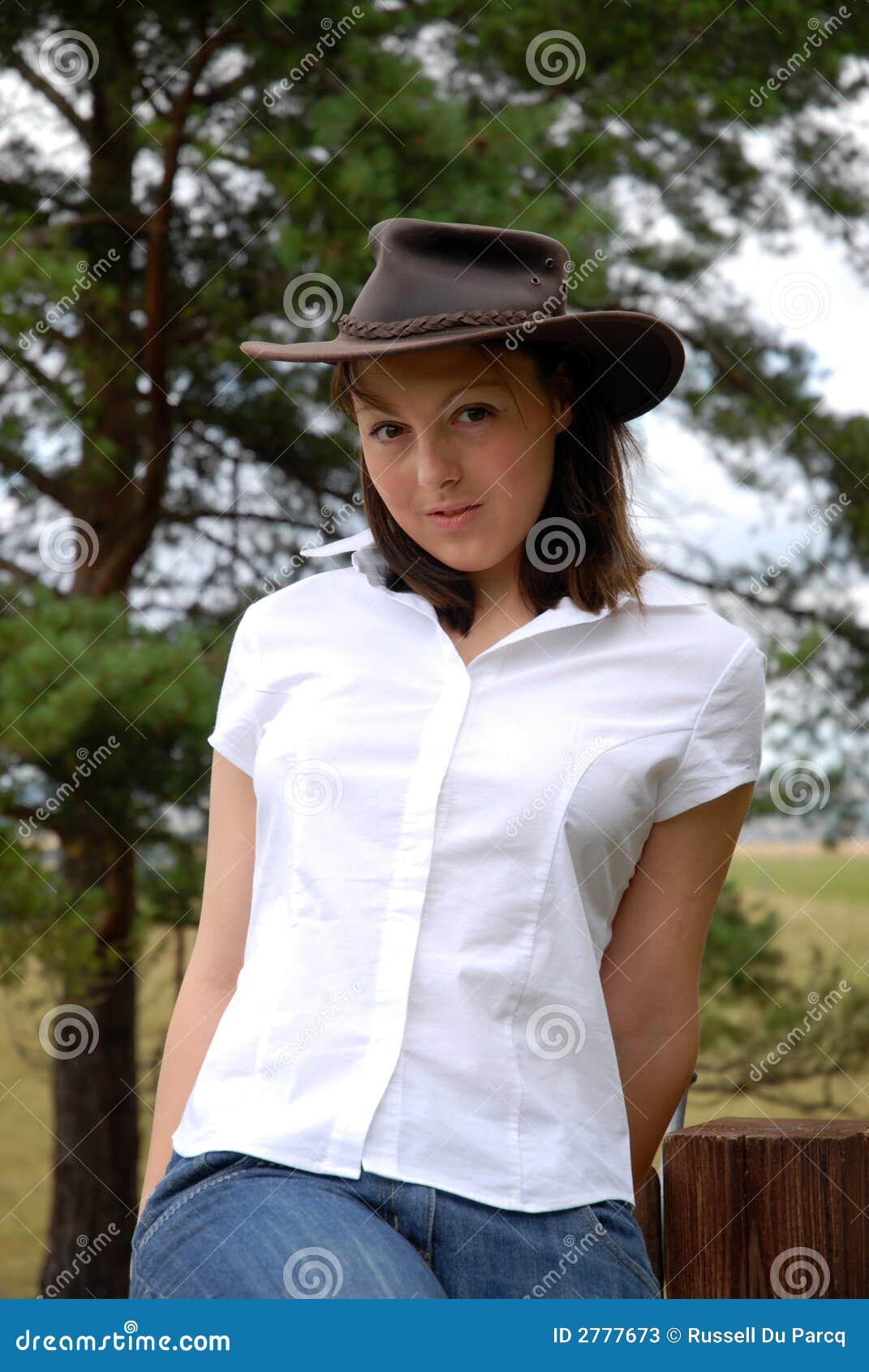 Girl in Hat stock image. Image of eyes, look, brim, charming - 2777673