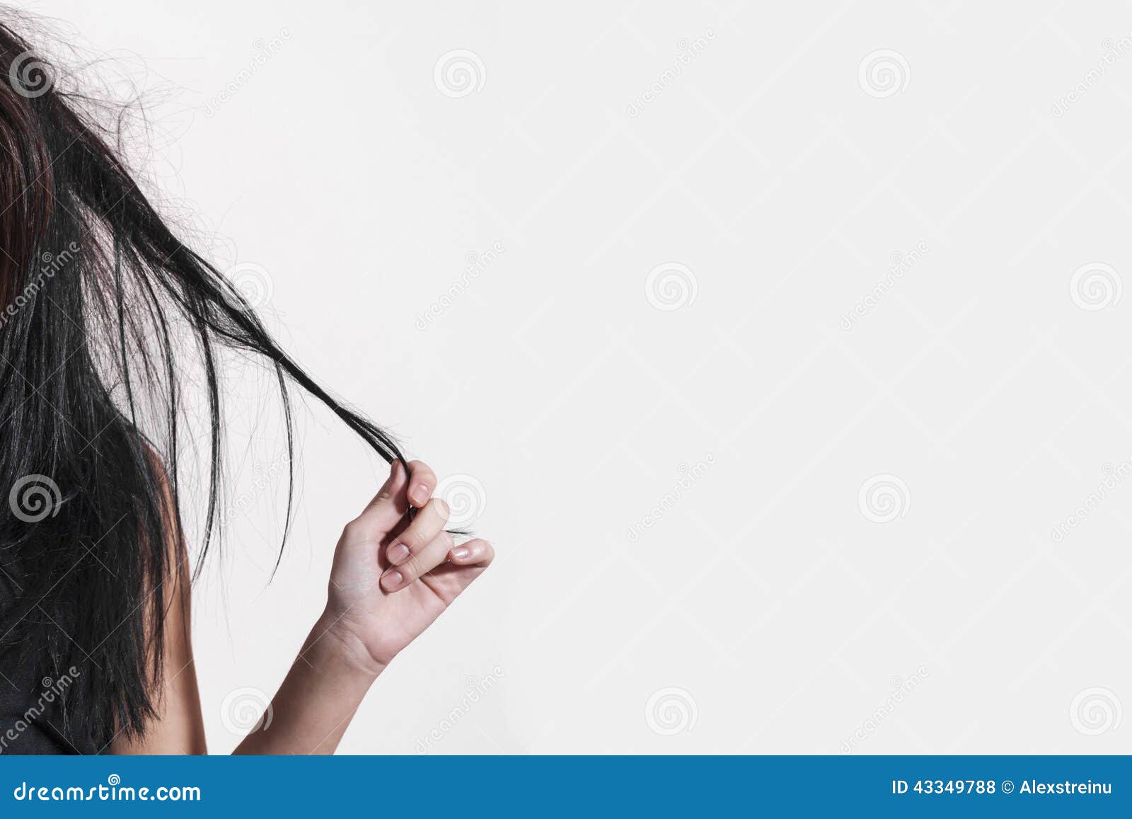 Girl Having A Bad Hair Day Stock Photo Image Of Girl 43349788