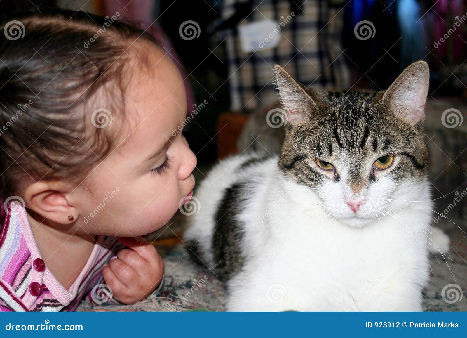 a girl and her cat