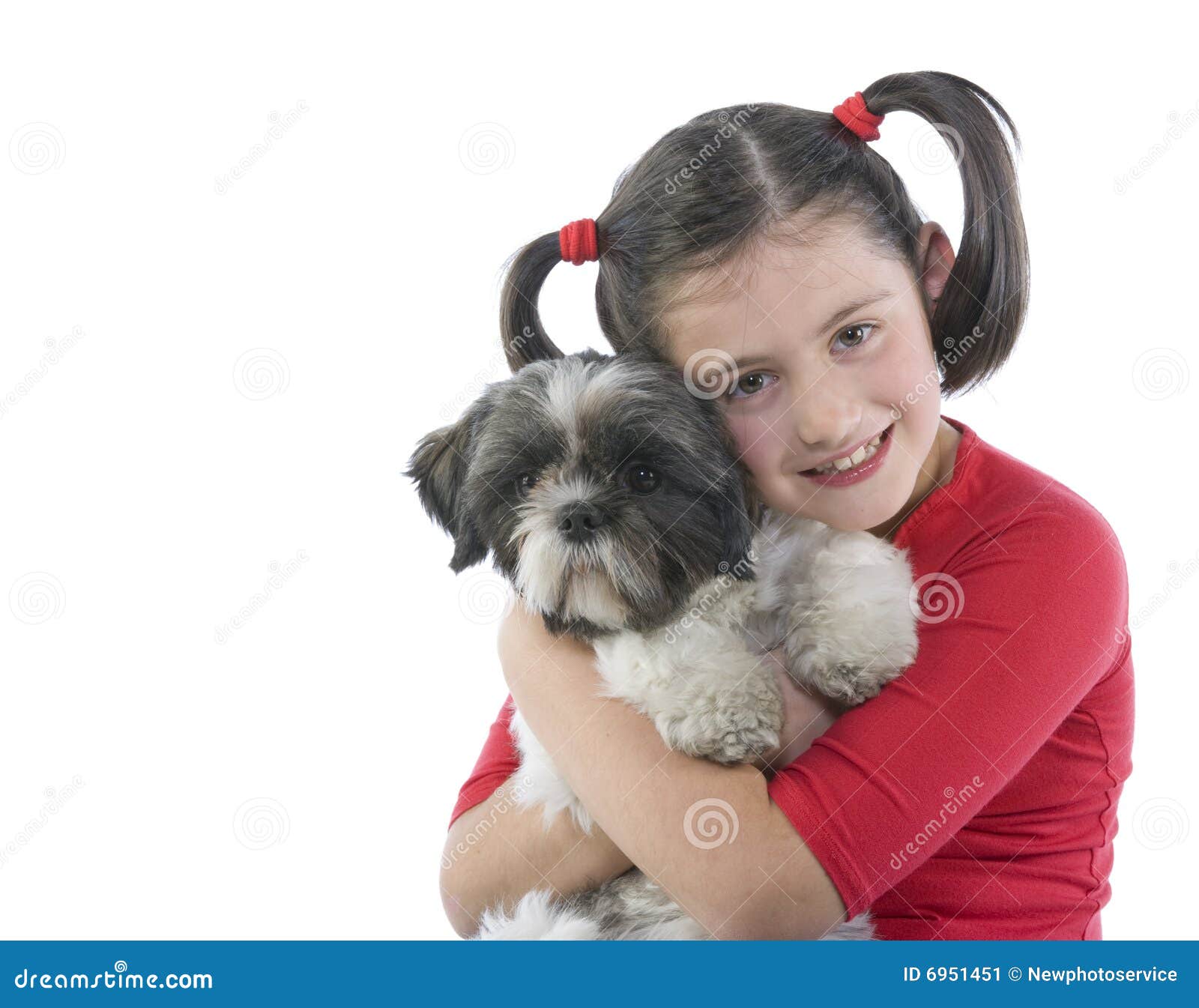 A girl and her dog stock image. Image of cute, people - 6951451