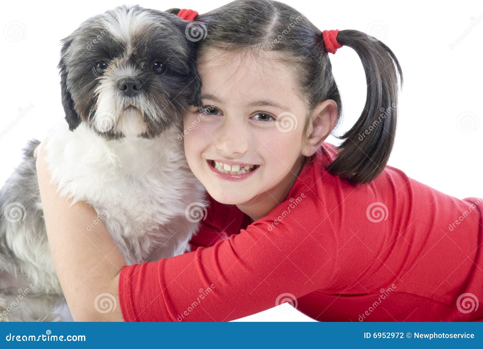 A girl and her dog stock photo. Image of concept, beautiful - 6952972