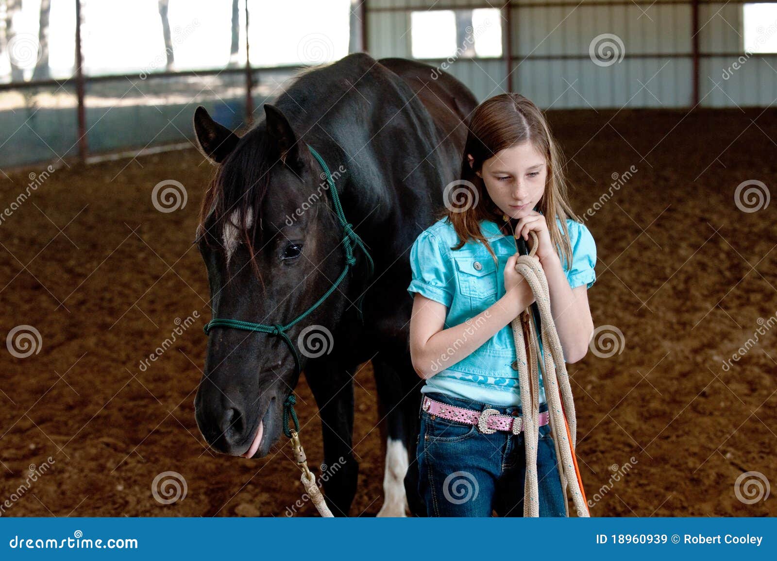 A girl and her horse stock image. Image of ride, horse 18960939