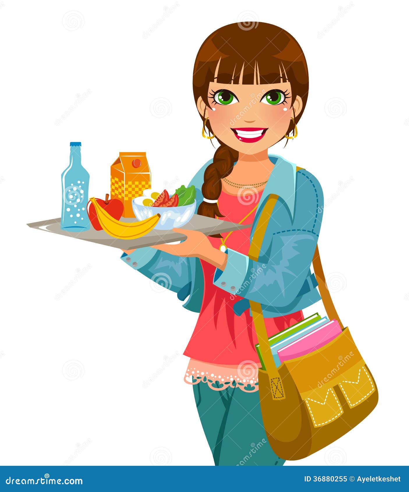 Girl With Her Lunch Royalty Free Stock Photo Image 36880255