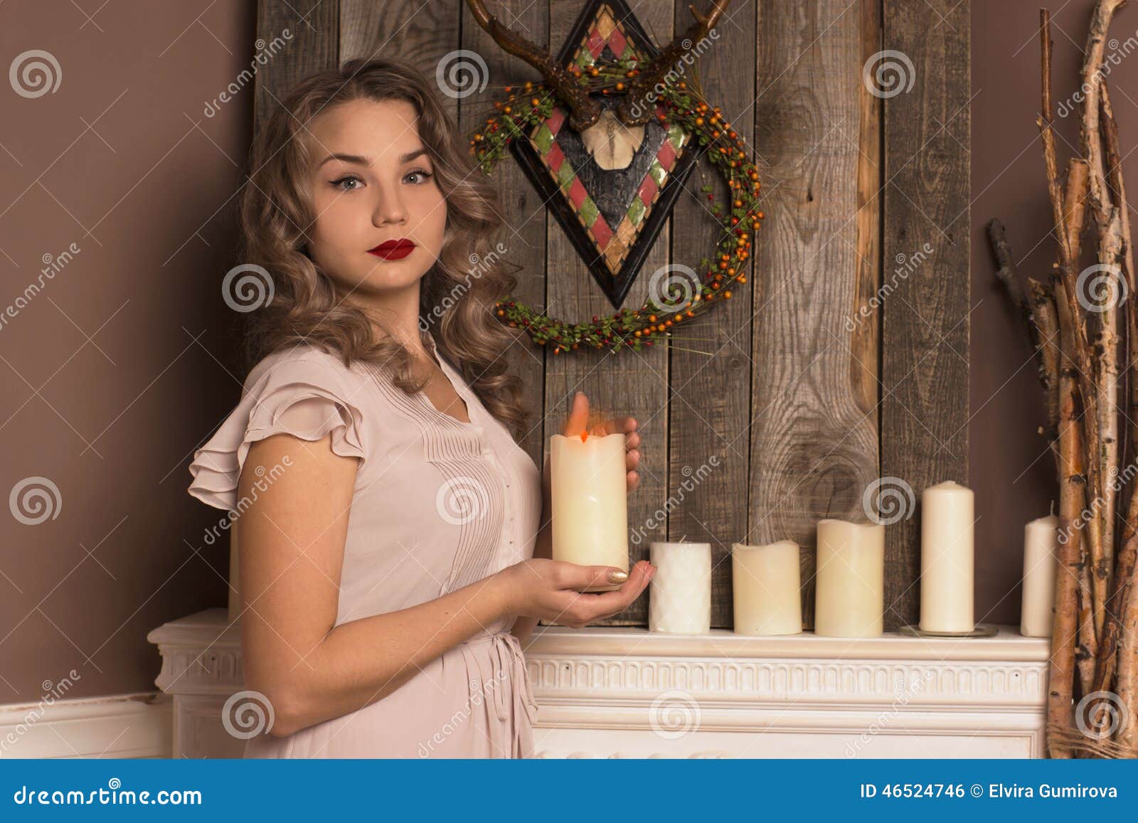 Girl holding a candle stock photo. Image of girl, charisma 46524746