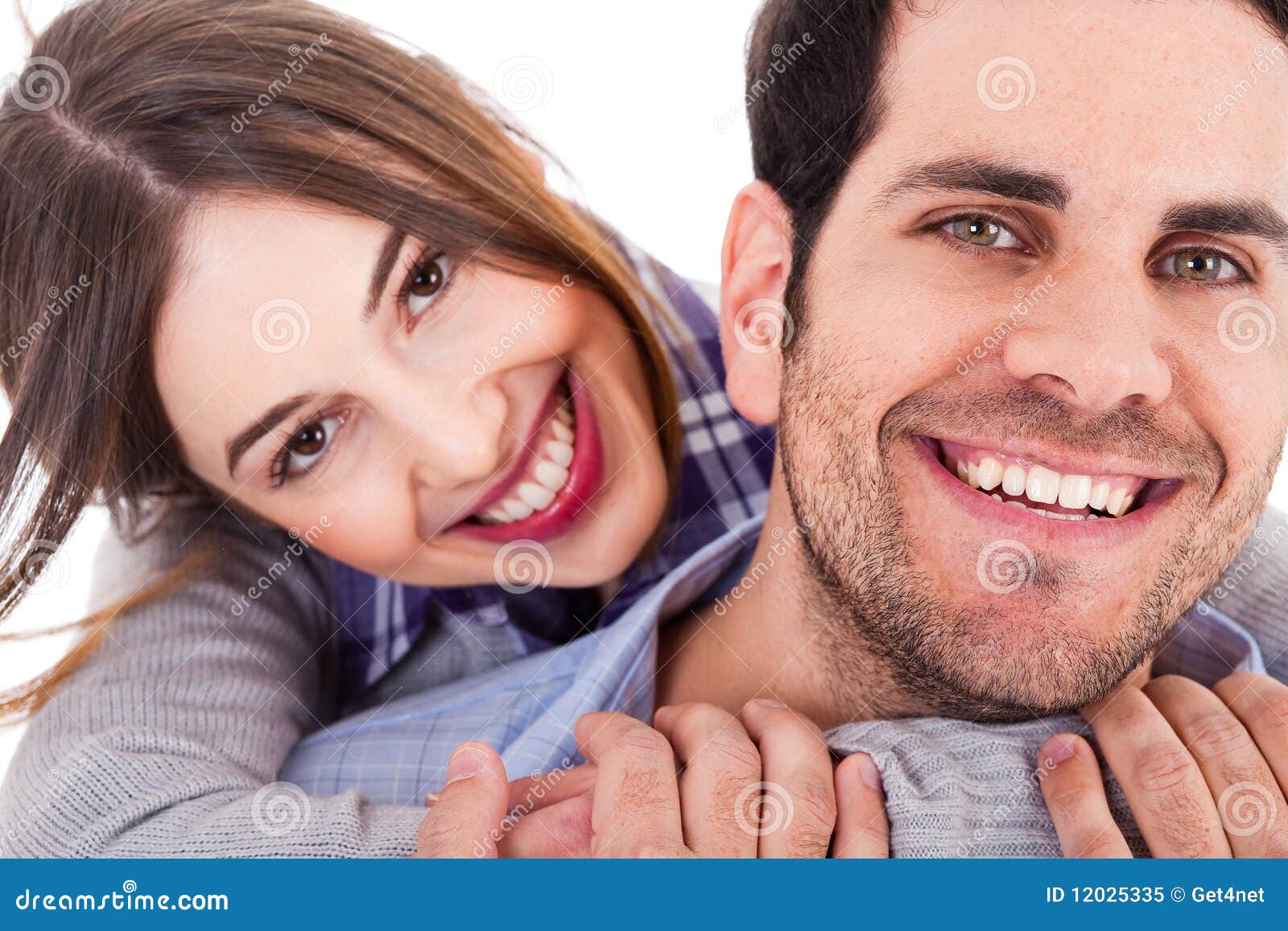 Girl Holding Her Hands Round the Neck Stock Image Image of lover