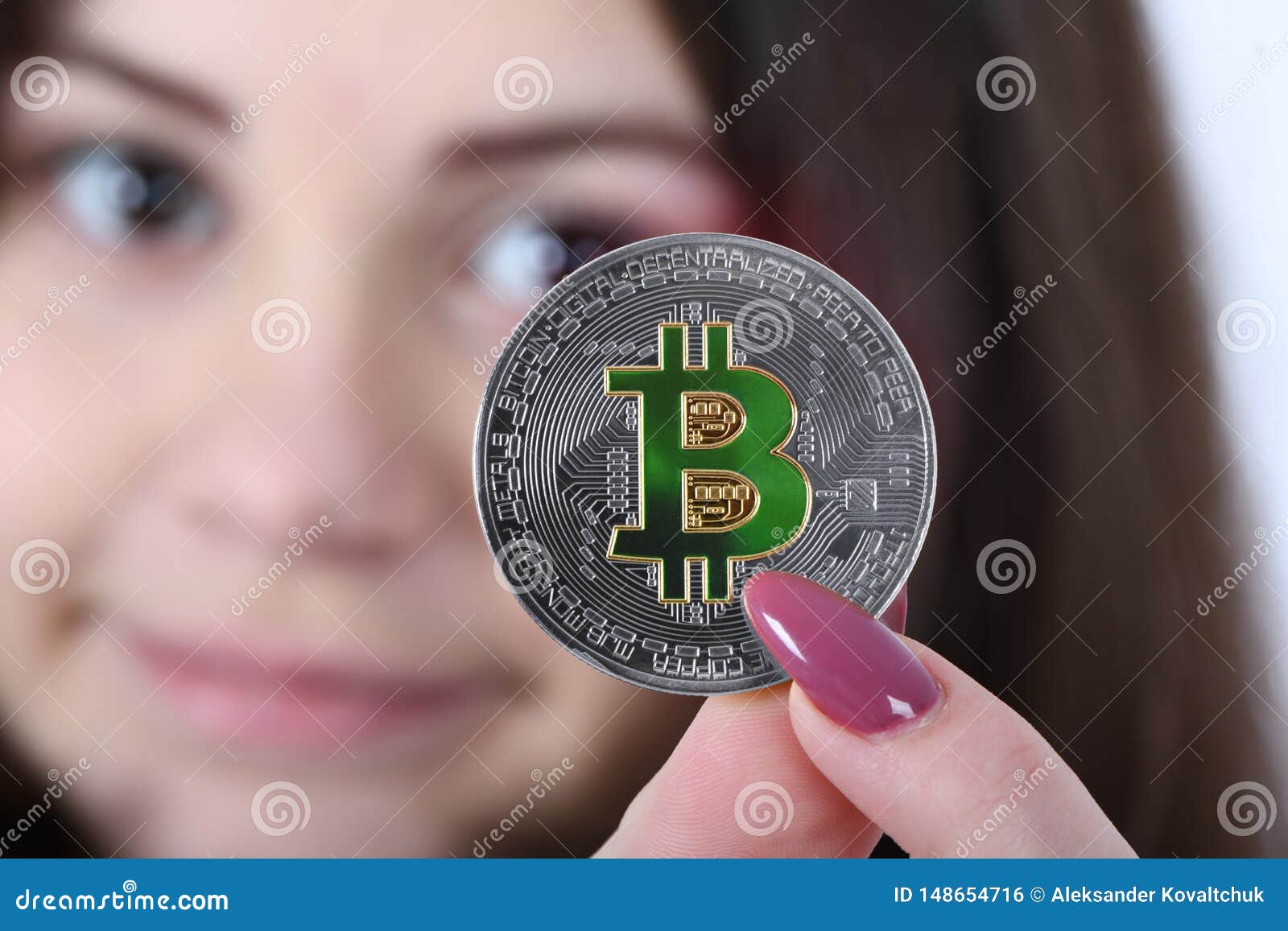 girl crypto coin