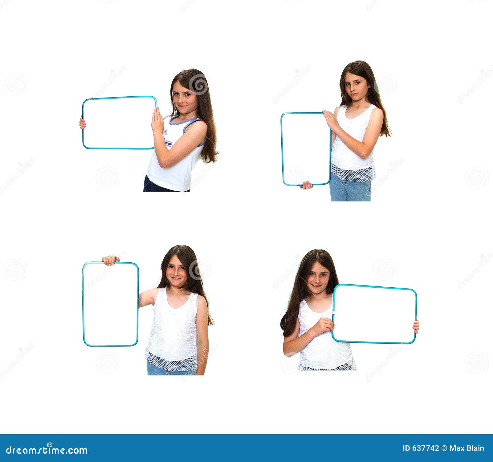 Girl Holding Sign stock photo. Image of advertisement, female 637742