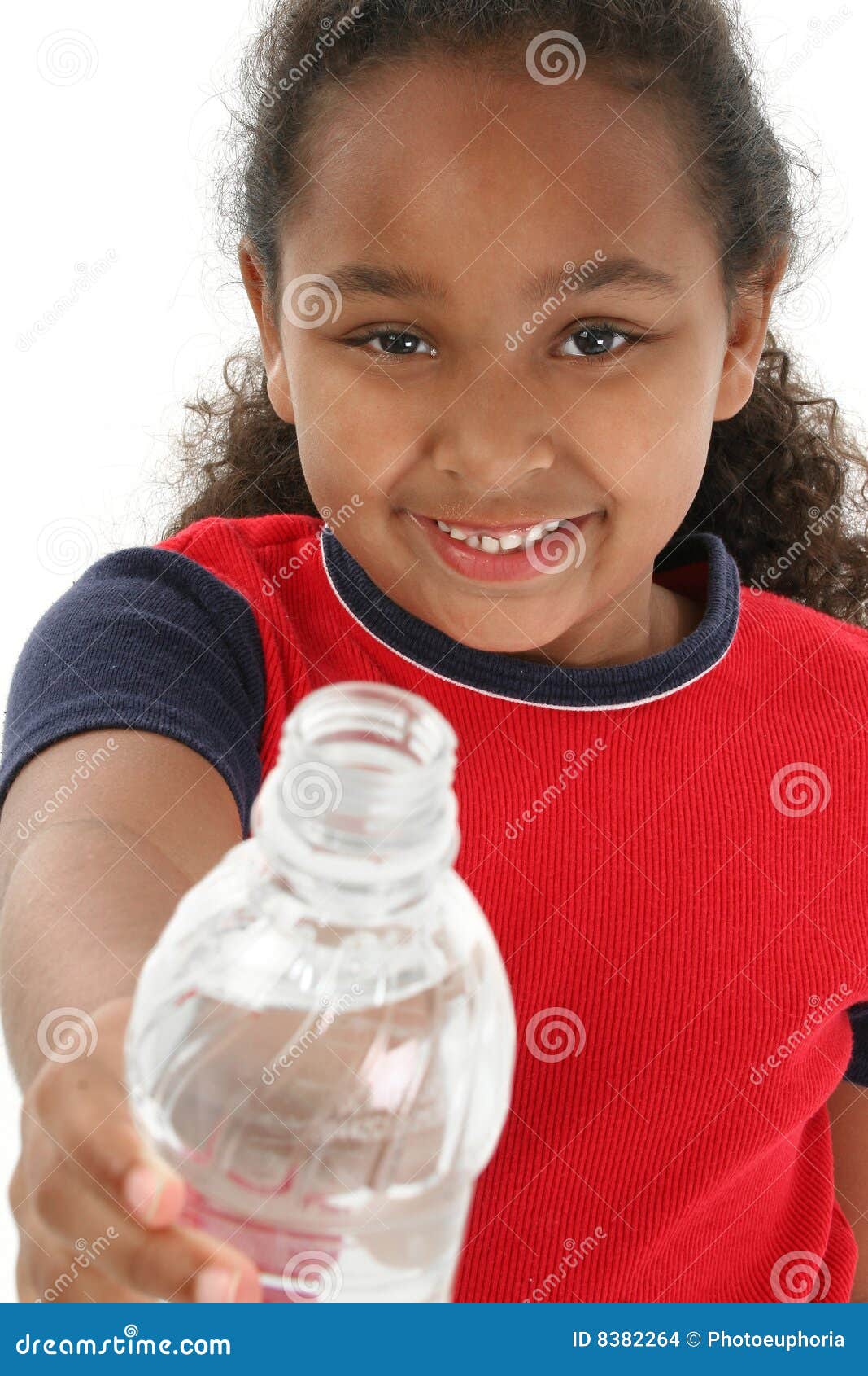 Girl Holding Water Bottle Stock Images Image 8382264