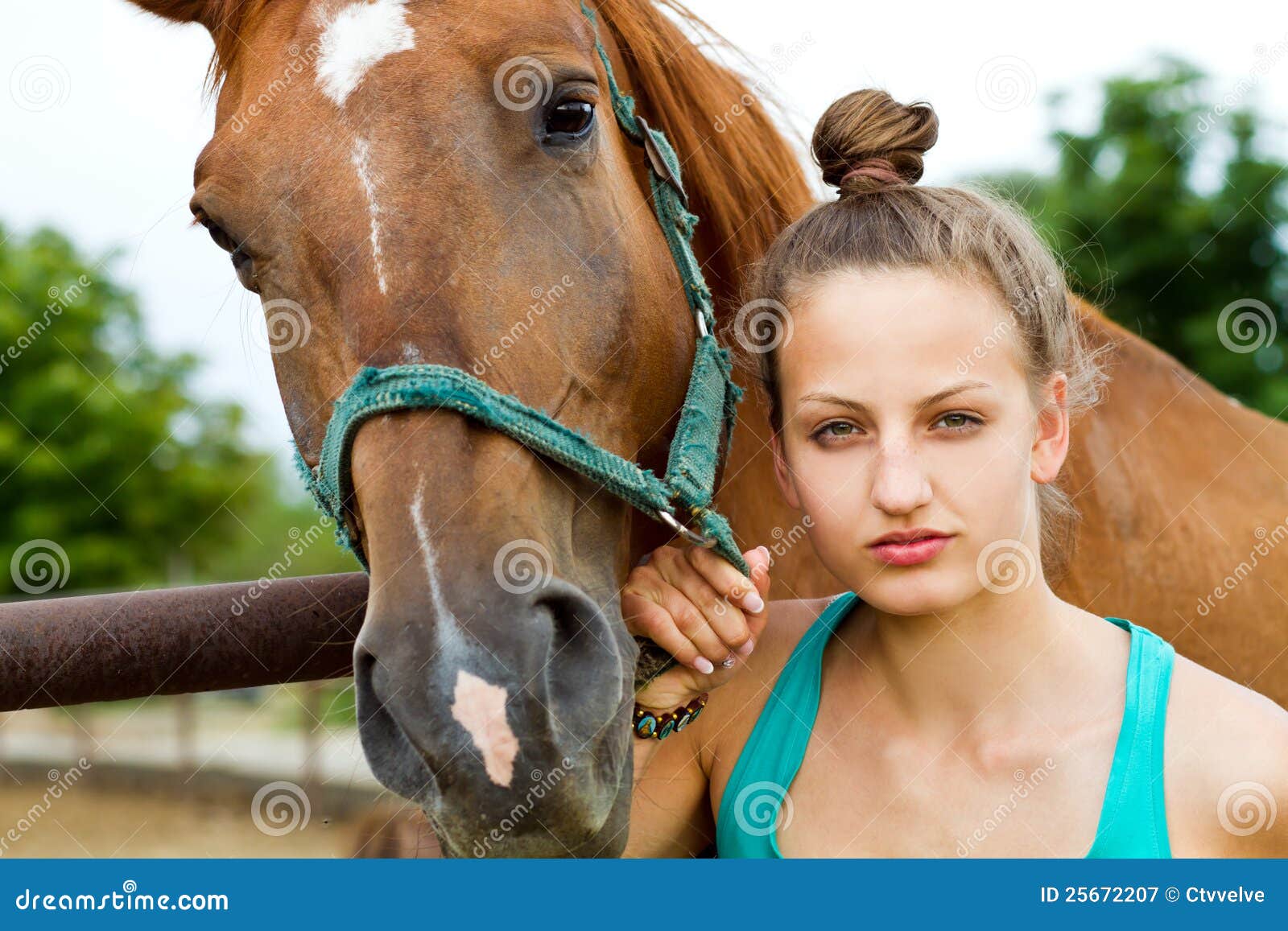 Girl and horse stock image. Image of rider, ride, outdoor 25672207