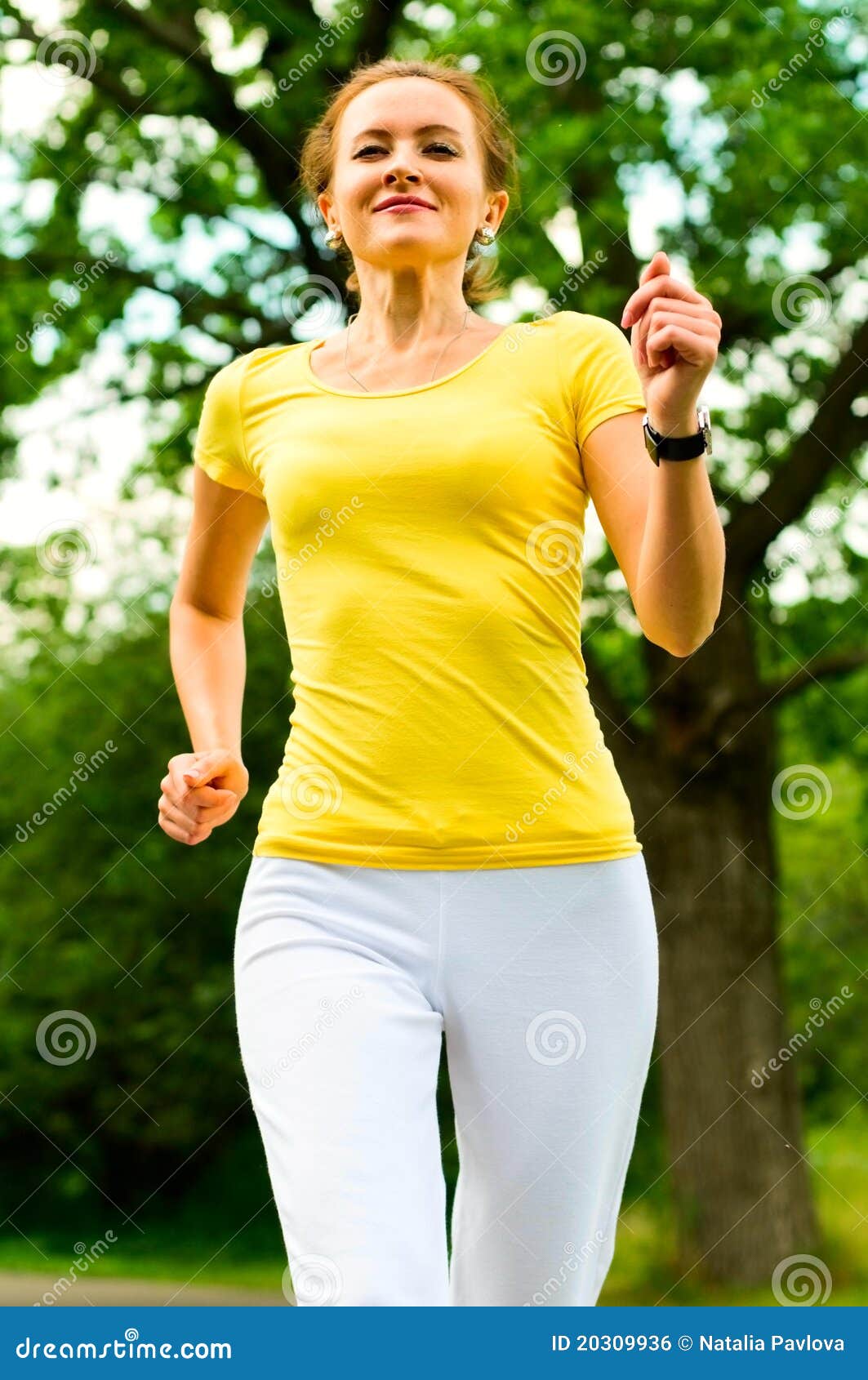 Girl jogging stock photo. Image of person, model, white 20309936