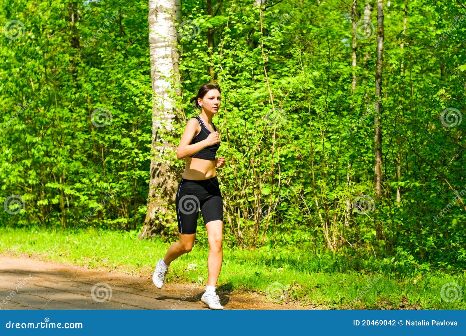 Girl jogging stock photo. Image of person, beautiful 20469042