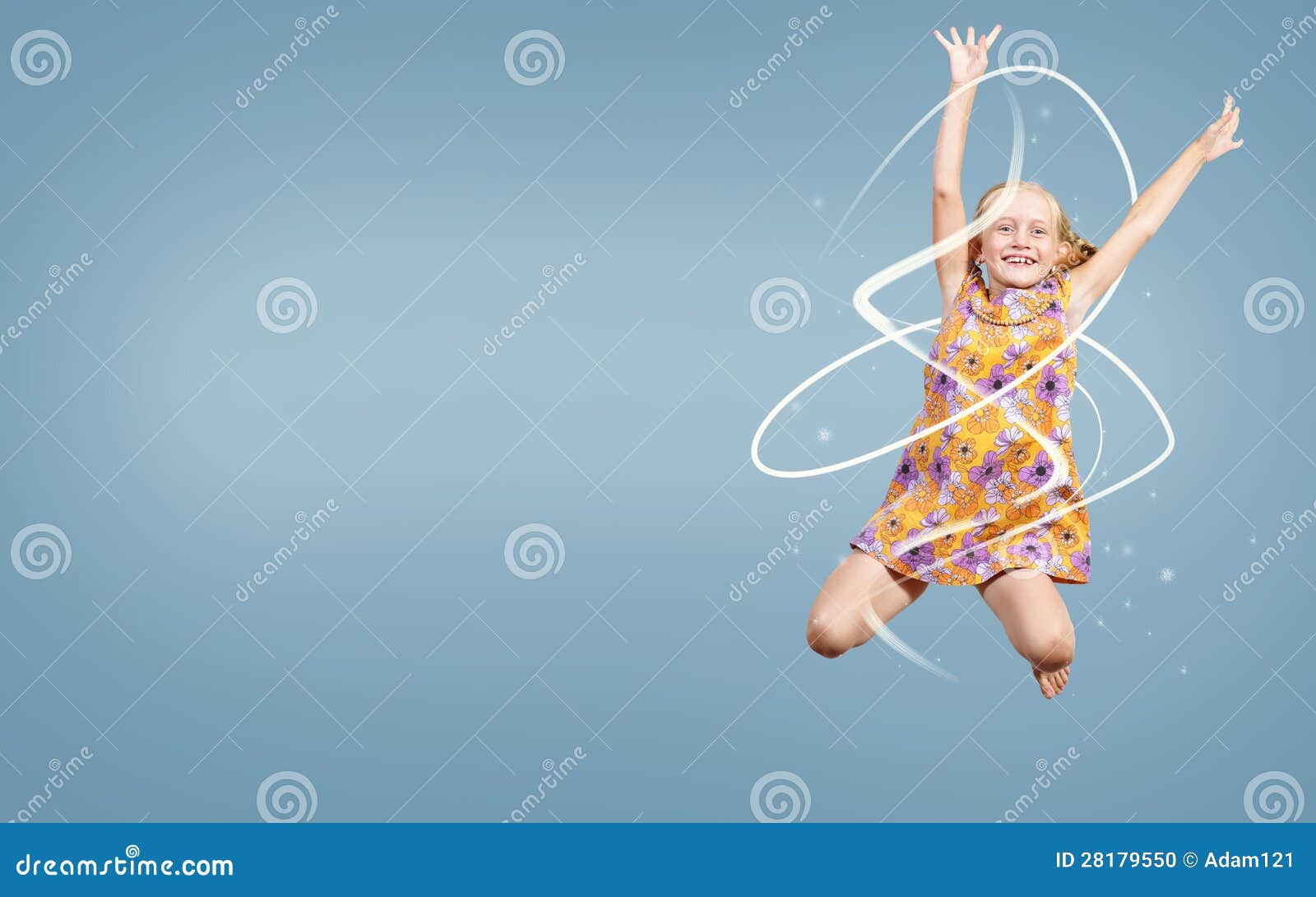 Girl jumping hands up stock photo. Image of caucasian 28179550
