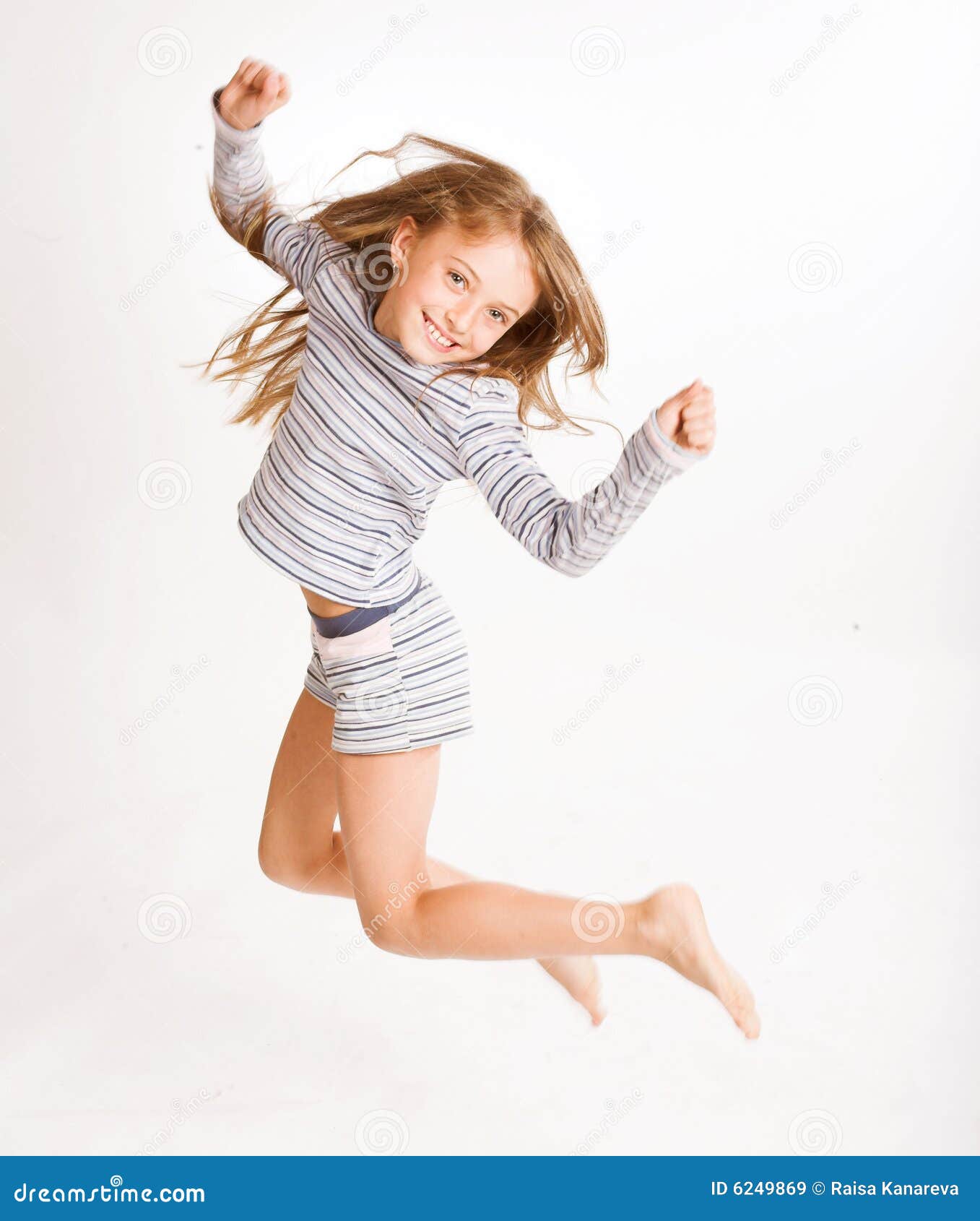 Girl jumping of joy stock image. Image of background, casual 6249869