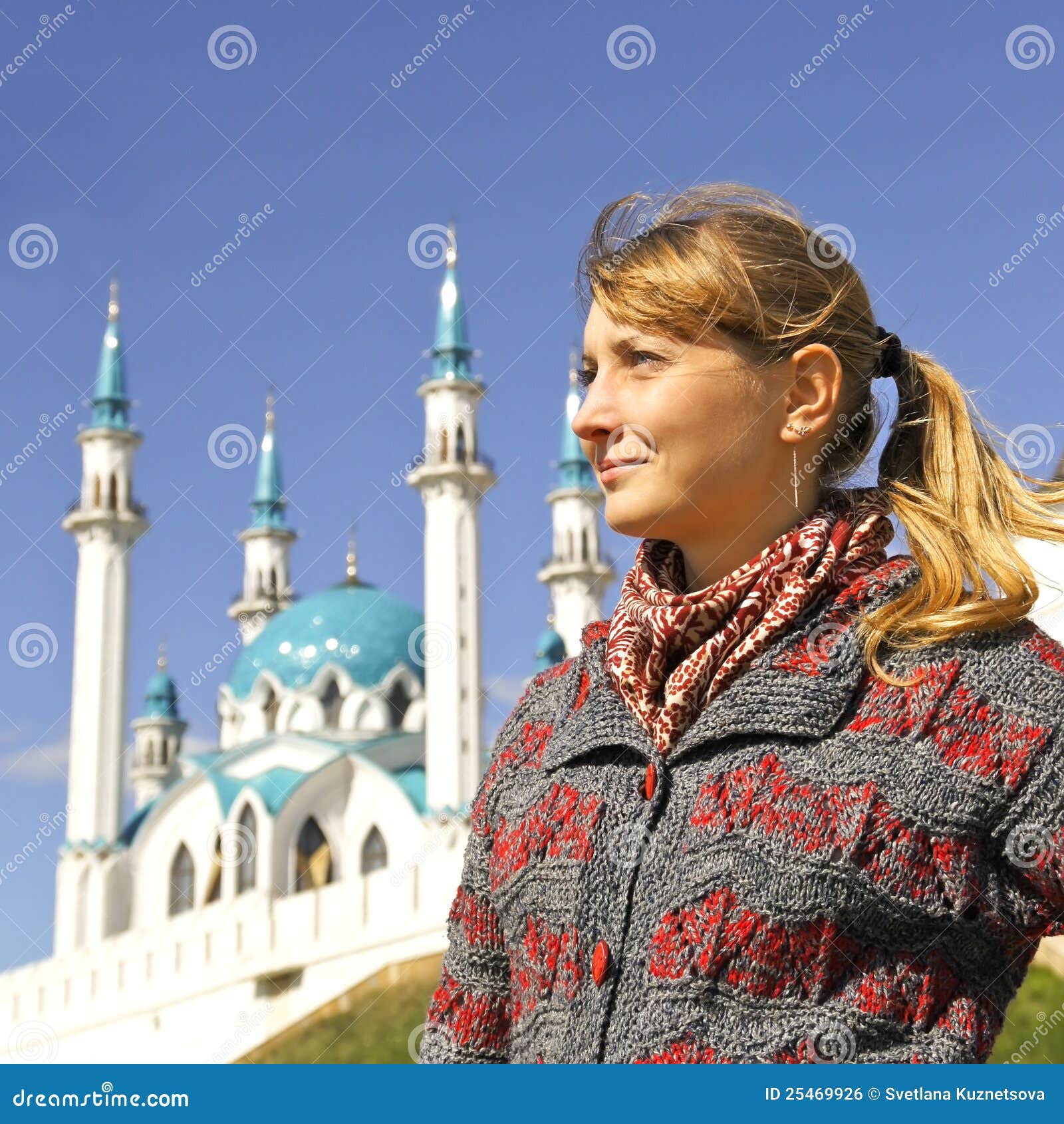 Girl in Kazan stock photo. Image of travel, smile, girl - 25469926