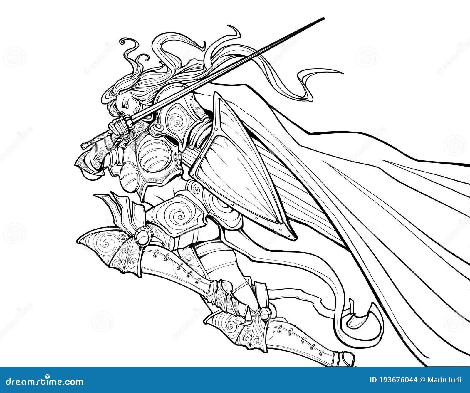 sword coloring page