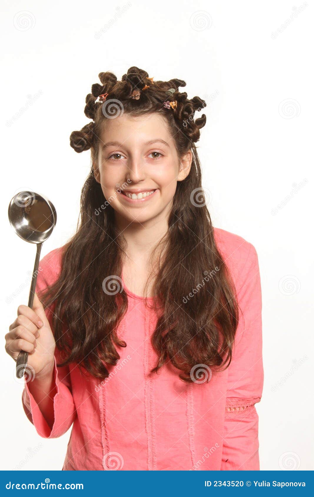 The Girl With Ladle Picture. Image 2343520