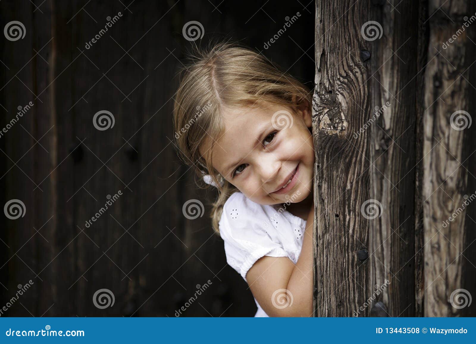 Girl Leaning Against Door Frame Stock Photo Image of beauty, young
