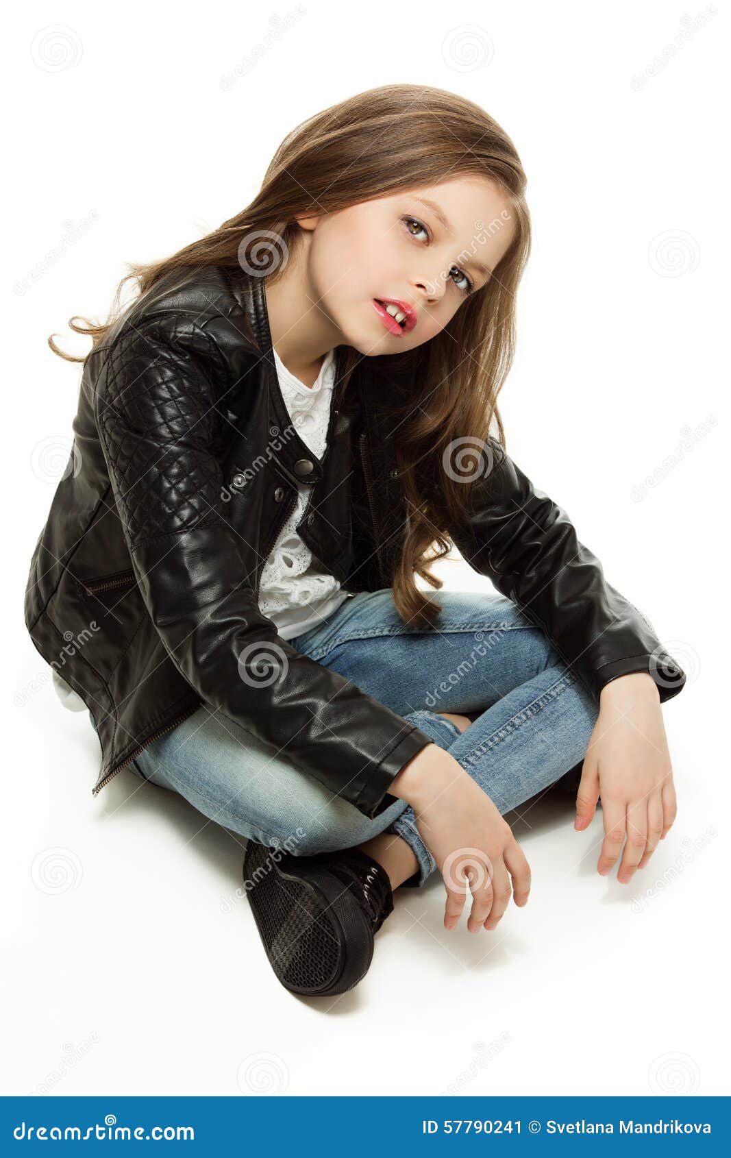 little girls leather jacket