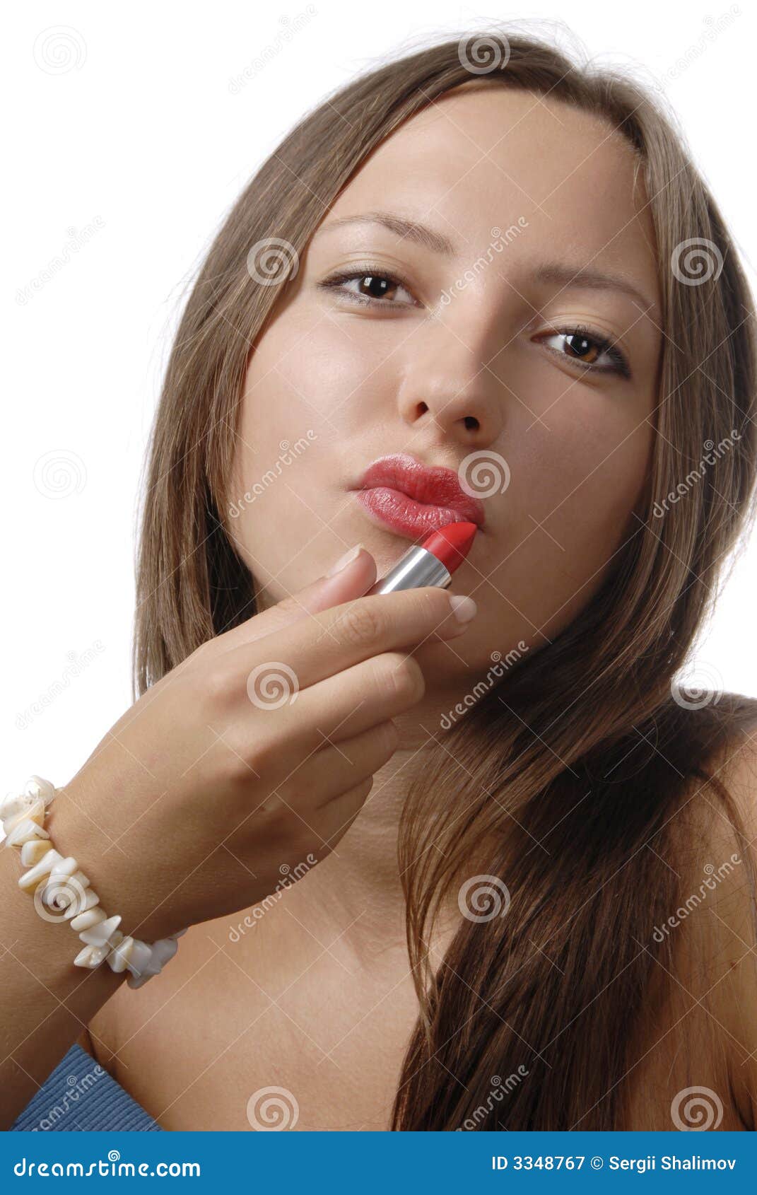 Girl With Lipstick Picture. Image 3348767