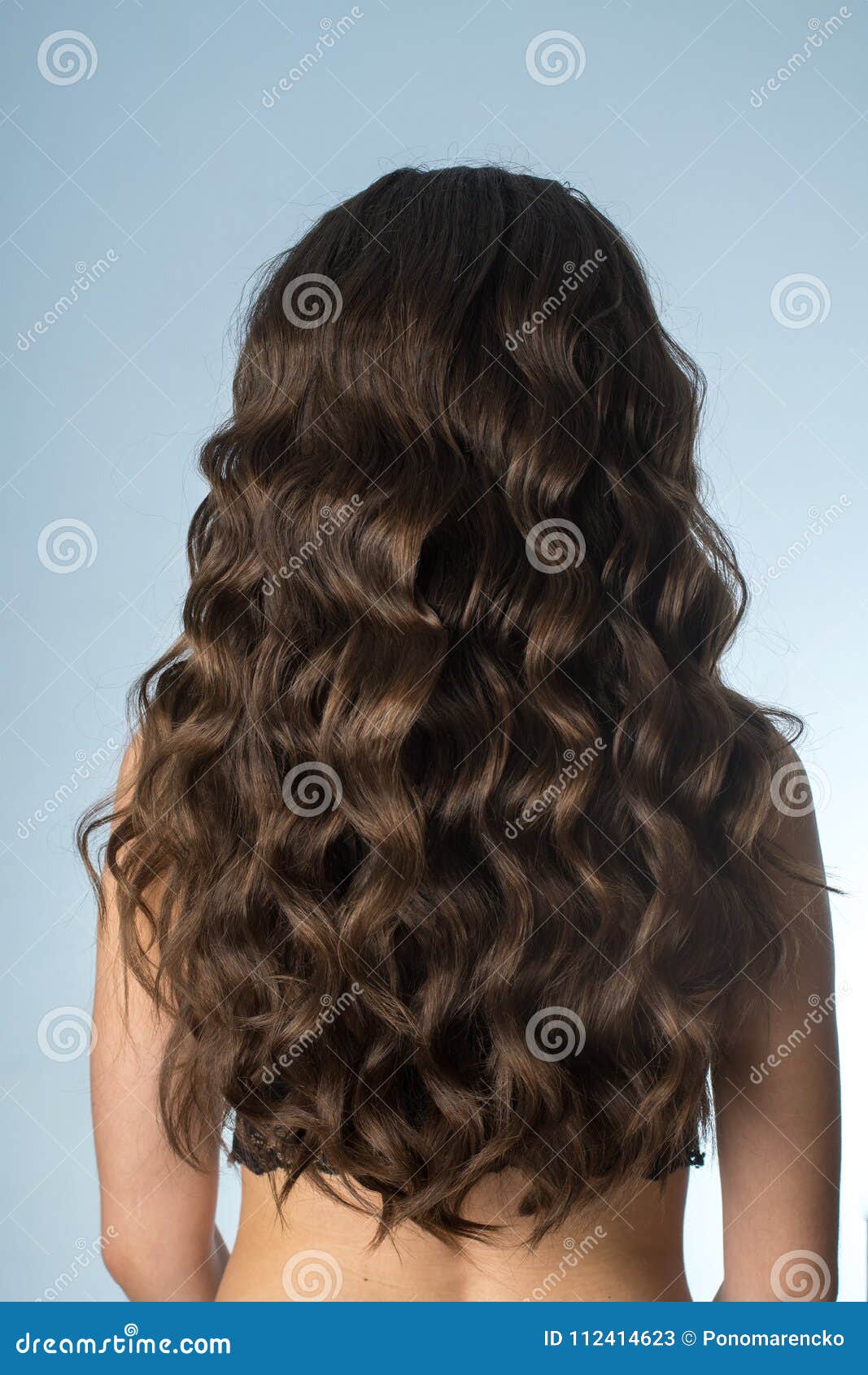 Girl with Long Curly Hair from Behind Stock Image - Image of style, clean: 112414623 Girl with Long Curly Hair from Behind Stock Image - Image of style, clean: 112414623