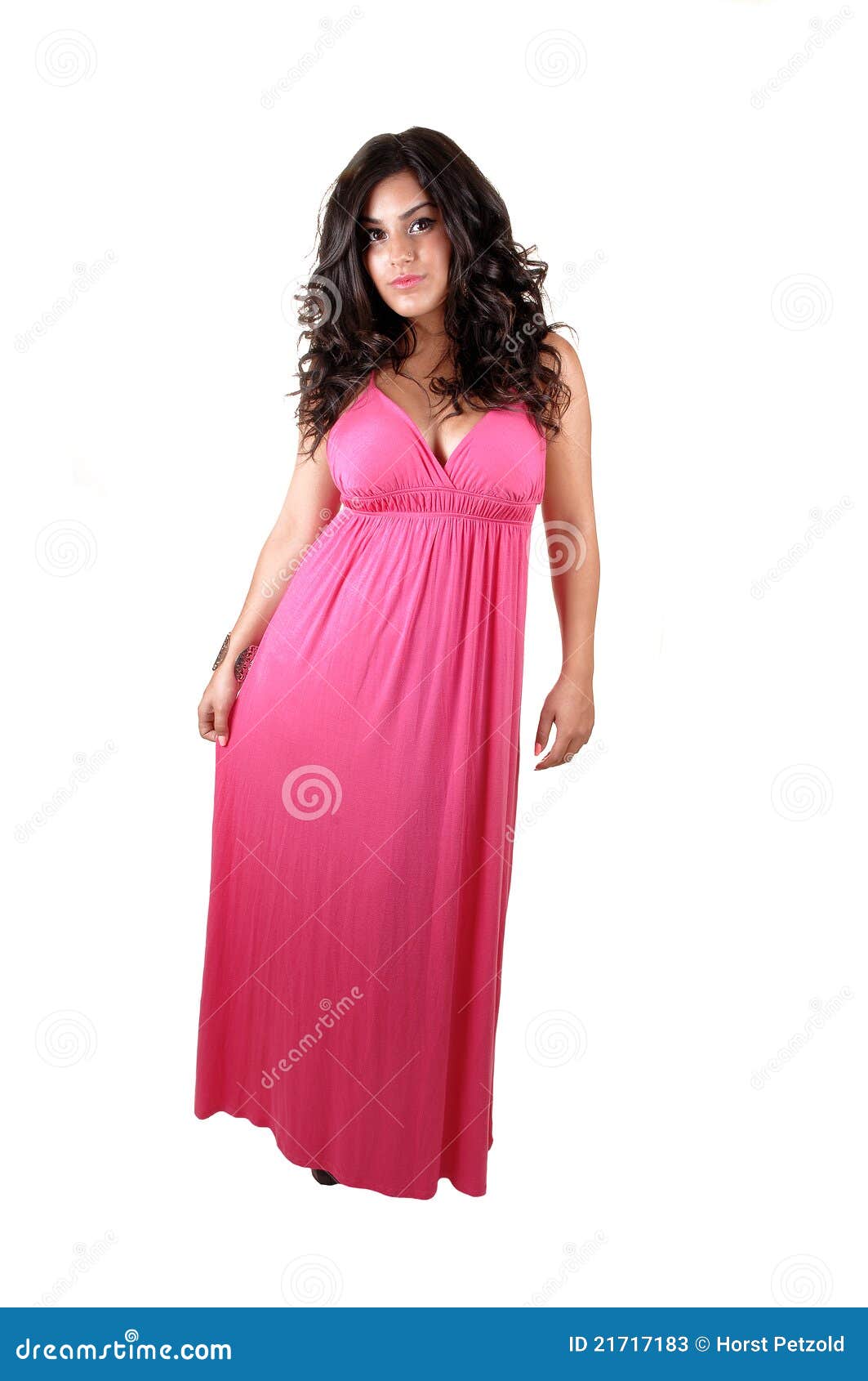 Girl in long dress. stock image. Image of lovely, clothing 21717183