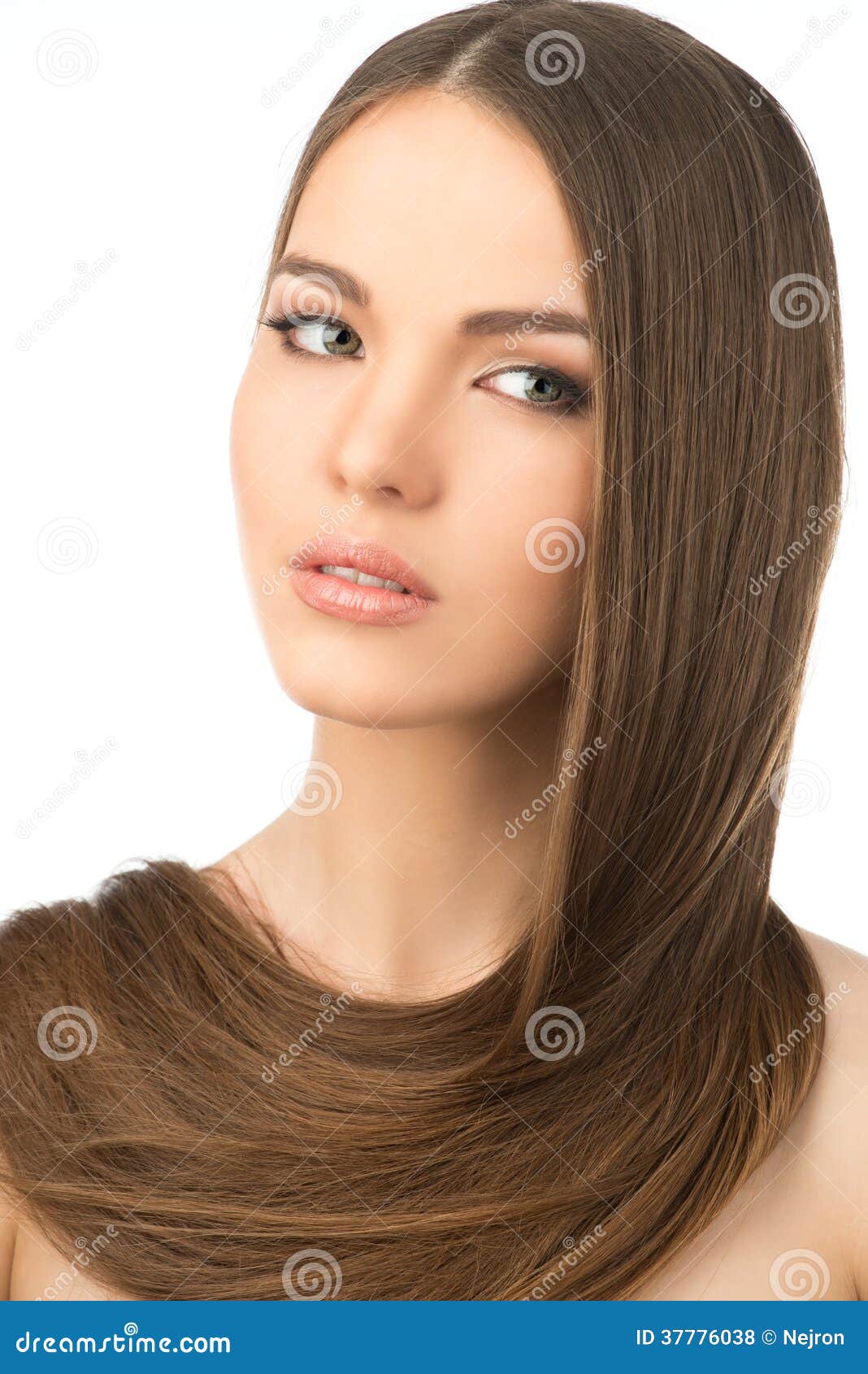 Girl With Long Hair Around Neck Stock Photo - Image of 