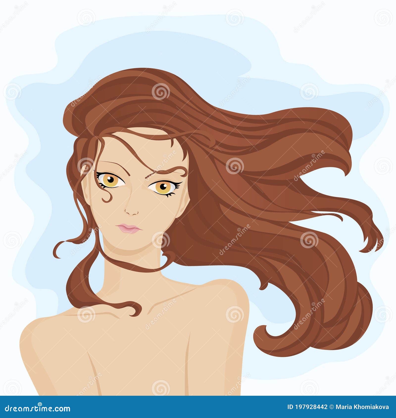 Blowing Girl Hair Wind Stock Illustrations – 324 Blowing Girl Hair Wind  Stock Illustrations, Vectors & Clipart - Dreamstime