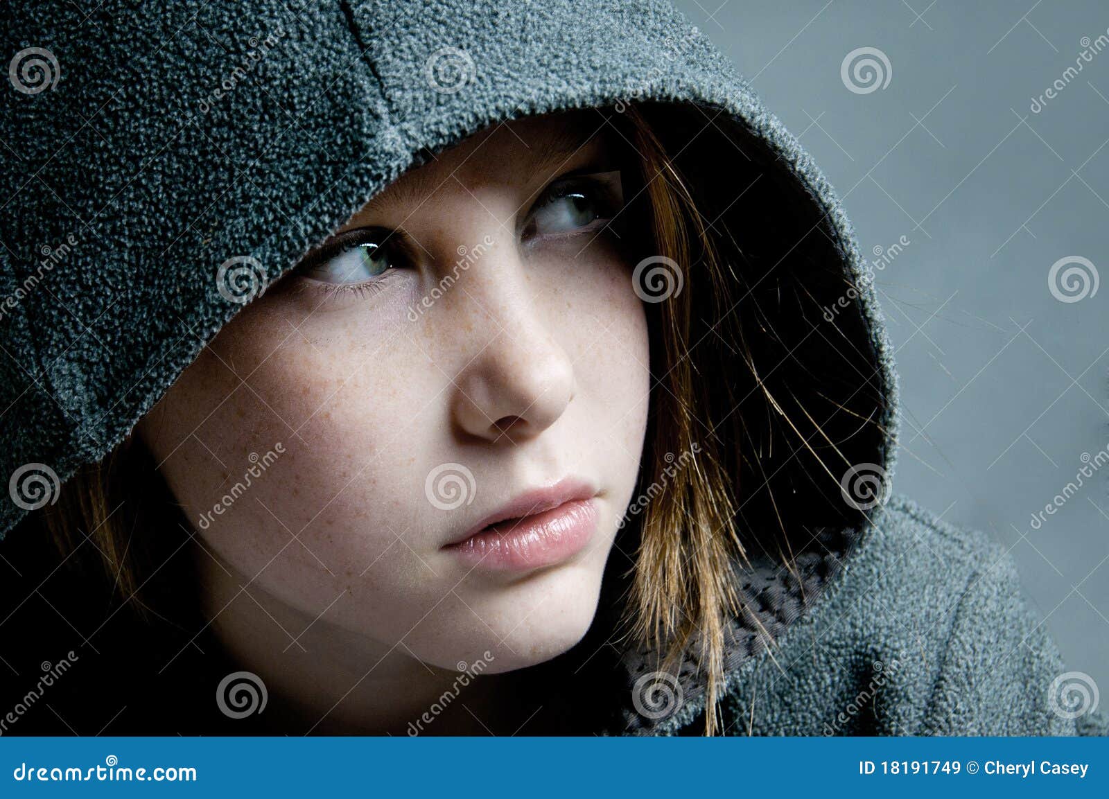 Girl looking away stock image. Image of away, eyes, face 18191749