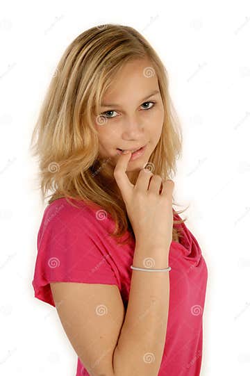 Girl Looks Innocent Stock Image Image Of Look Play 40661097