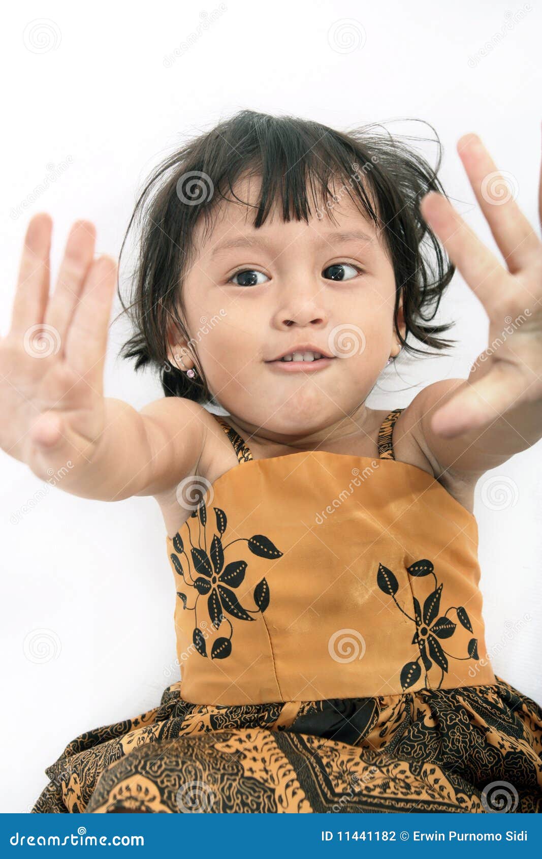 Girl making funny face stock photo. Image of child, gesture 11441182