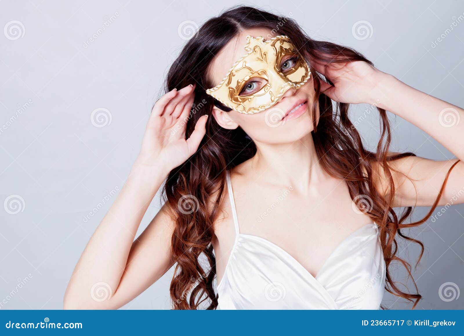 Girl in mask stock image. Image of elegance, mask, decoration 23665717