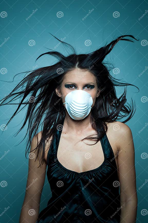 Girl with mask stock photo. Image of glamorous, cleavage 9211796