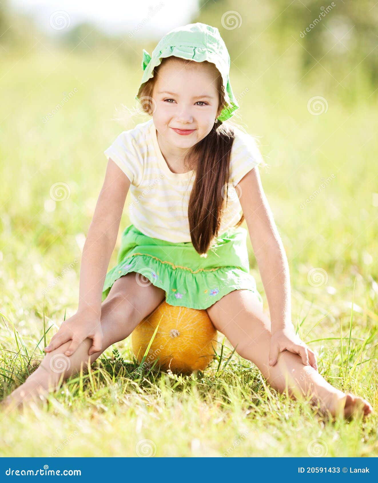 Girl with melon stock image. Image of berry, nutrition 20591433